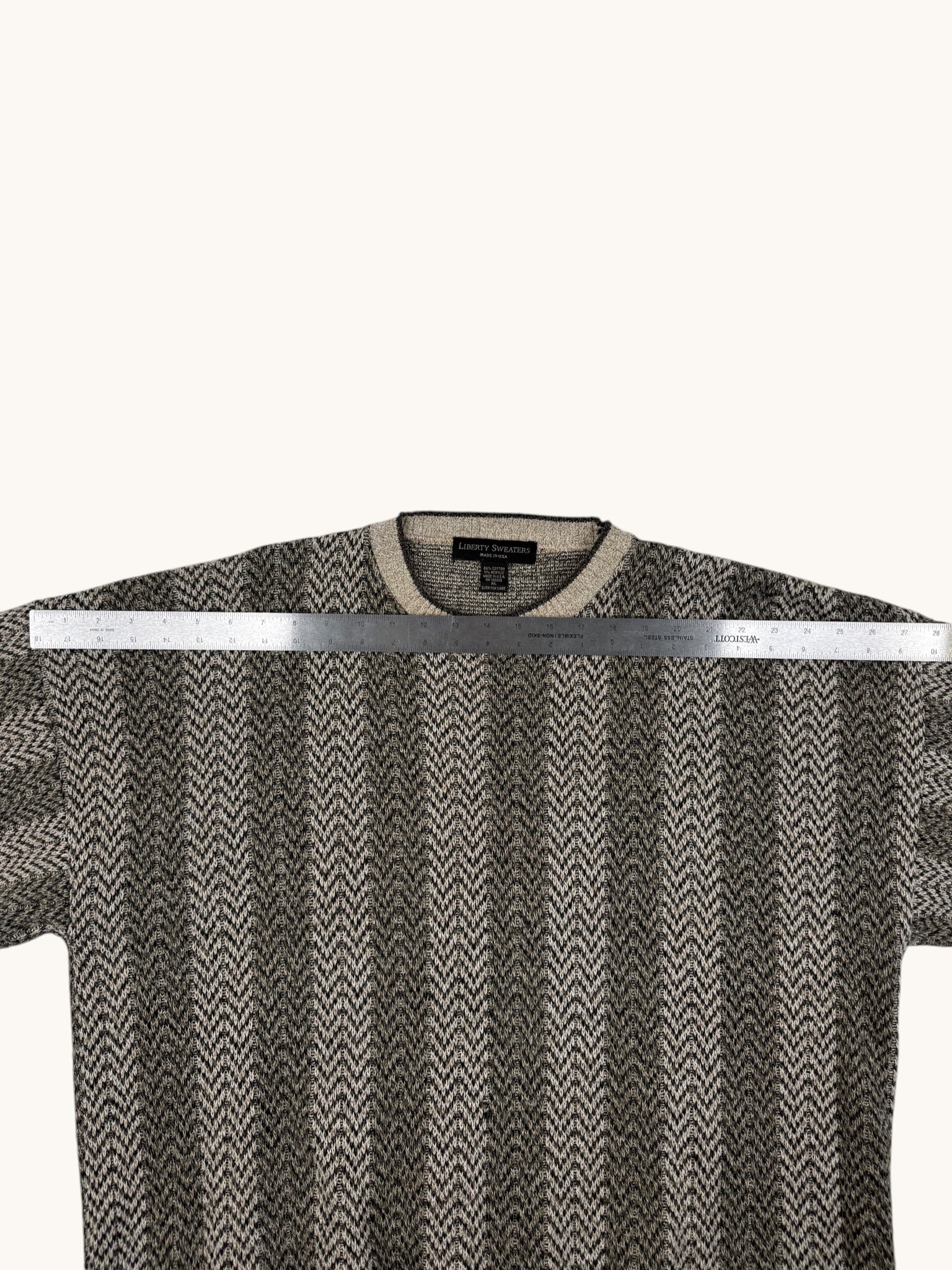 90s Liberty Sweaters Green Stripe Sweater - XL