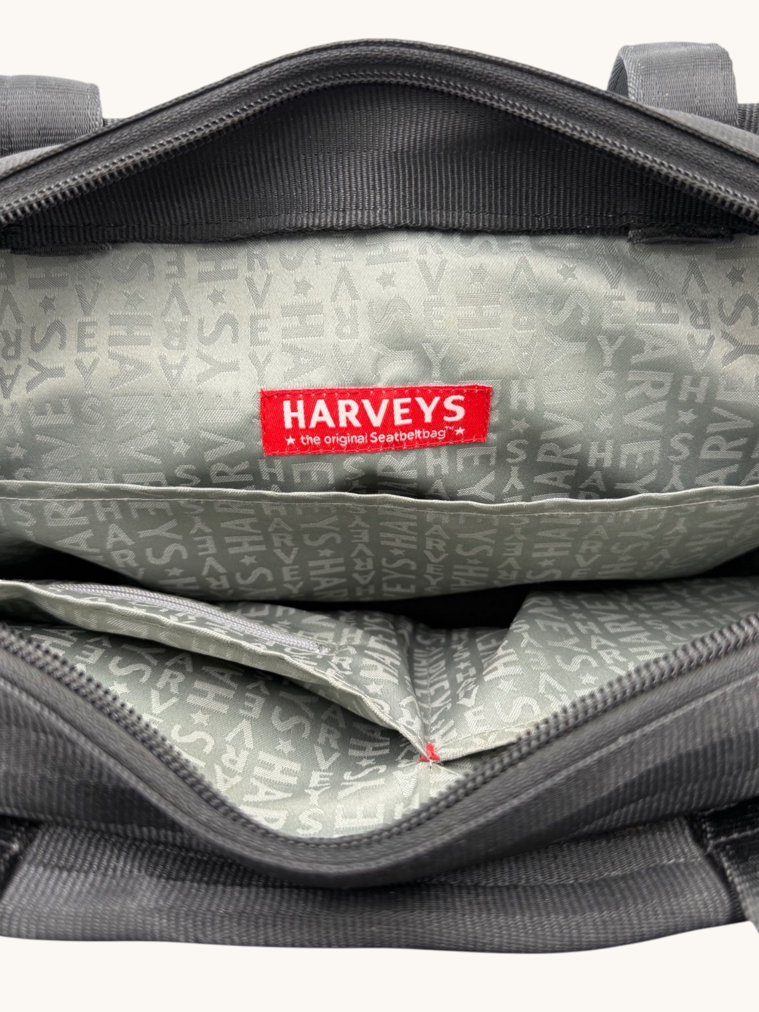 90s Harvey's Black Woven Tote Bag - L
