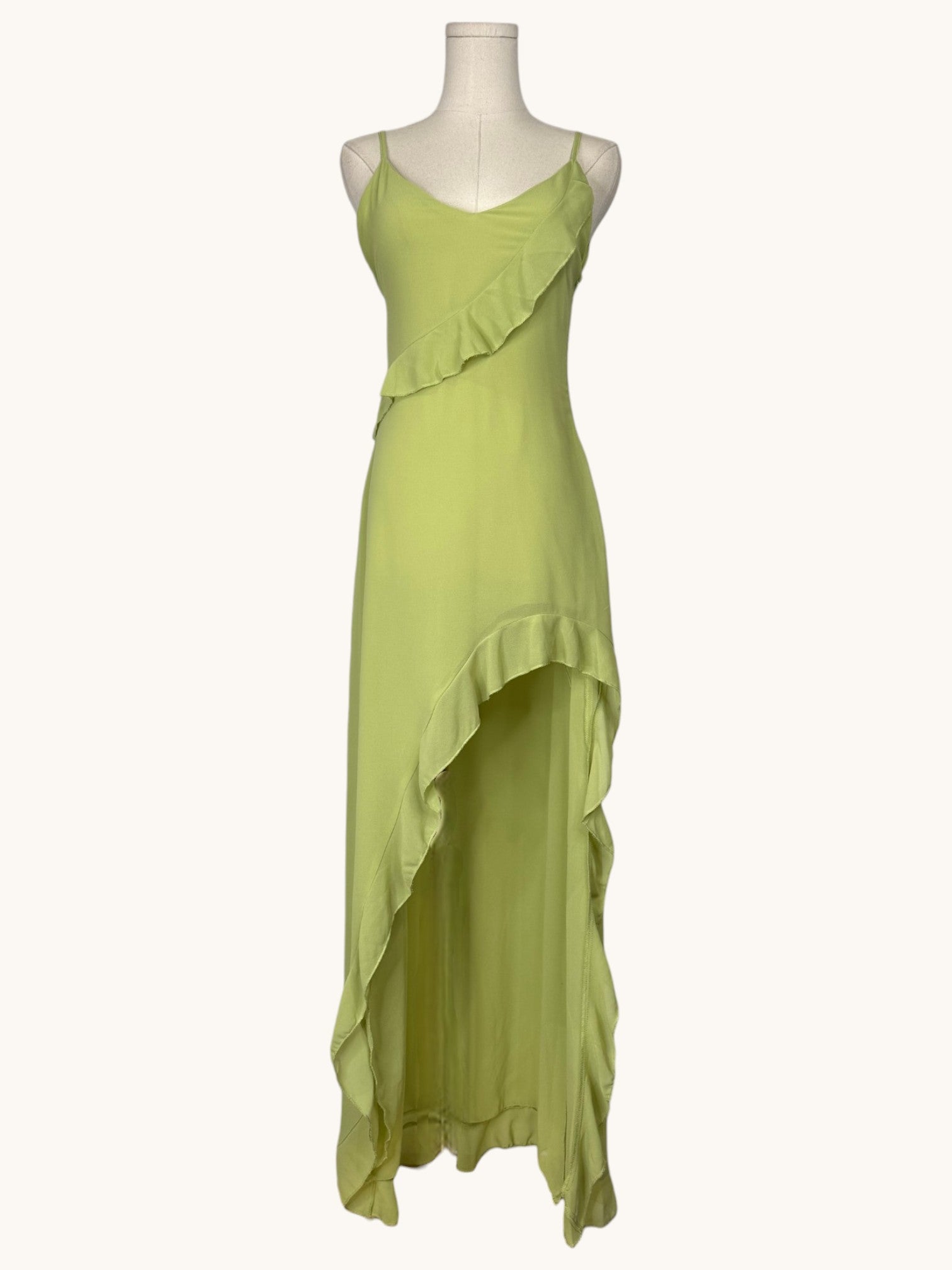 White Fox Green Maxi Dress - S