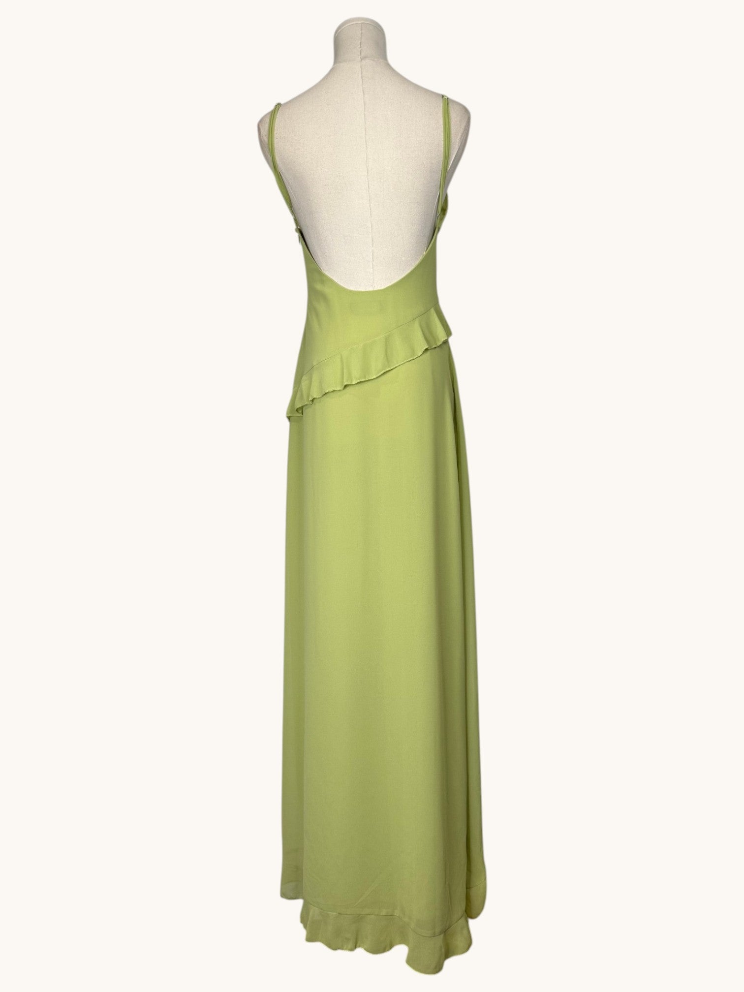 White Fox Green Maxi Dress - S