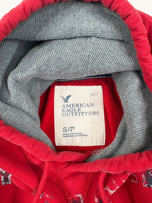 00s American Eagle Red Hoodie - S