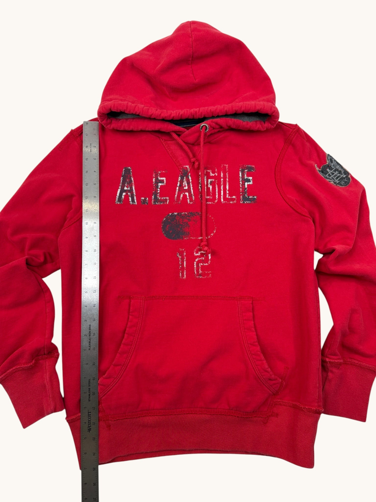 00s American Eagle Red Hoodie - S