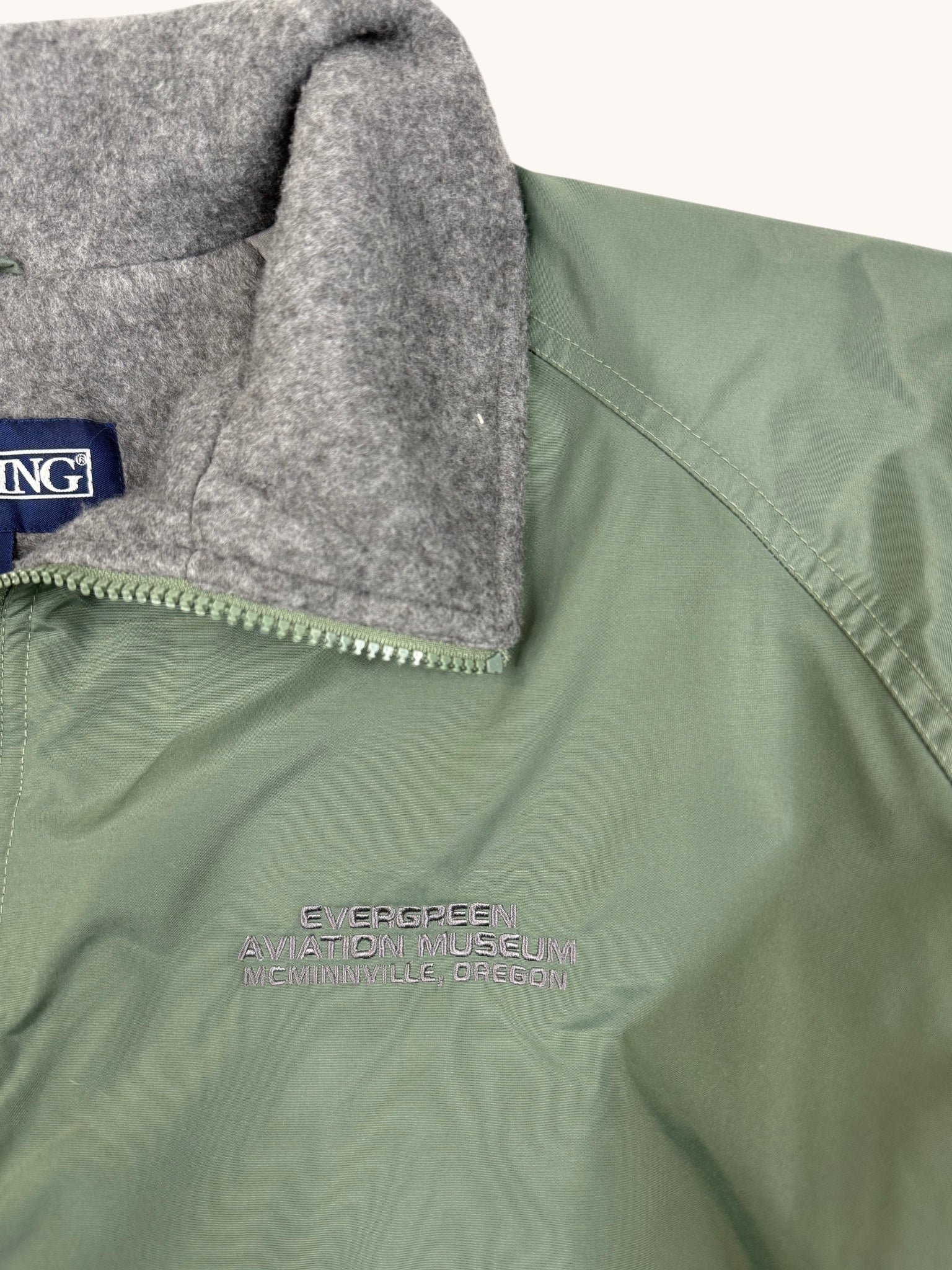 90s LA Loving Green Bomber Jacket - L