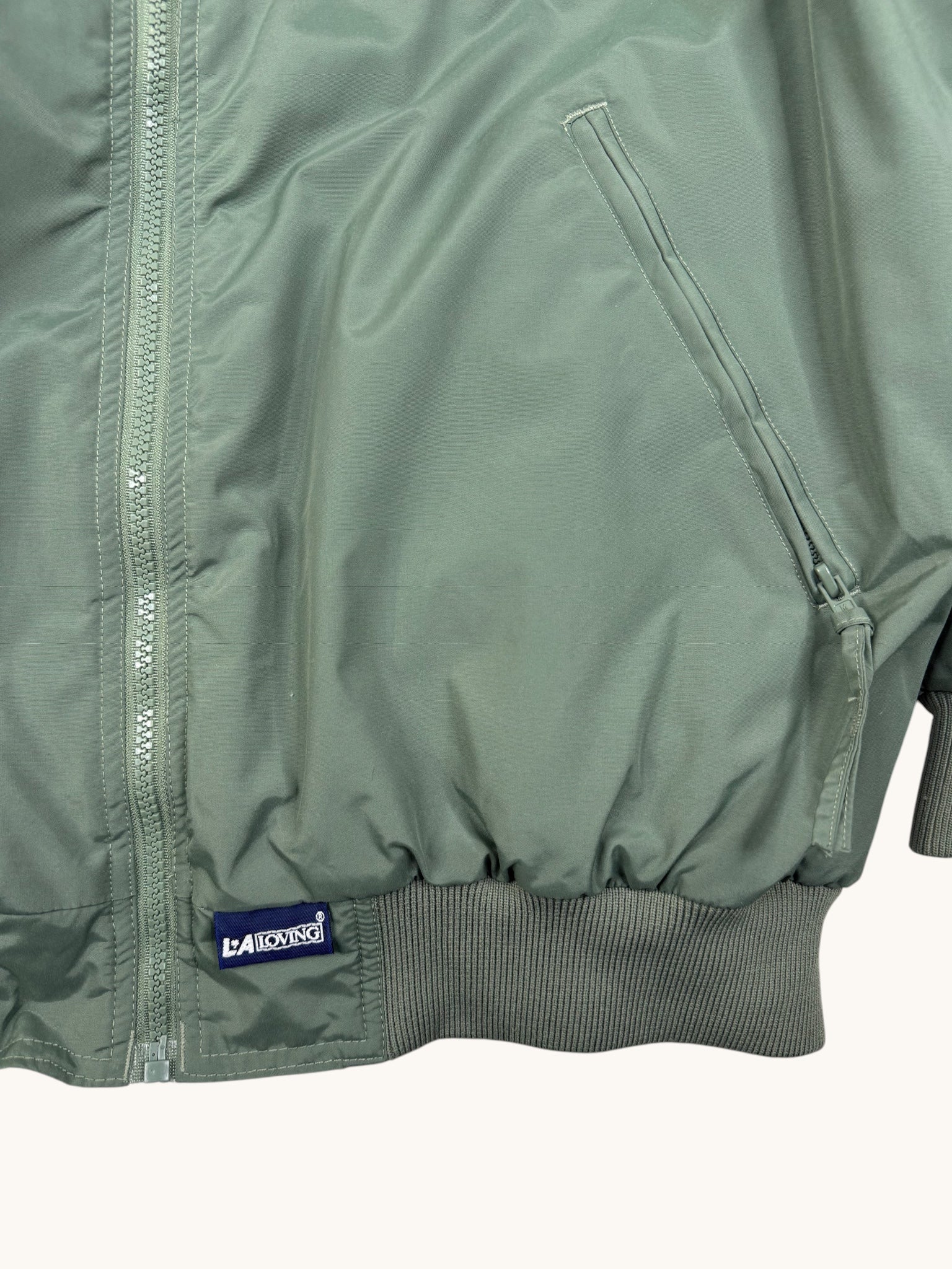 90s LA Loving Green Bomber Jacket - L