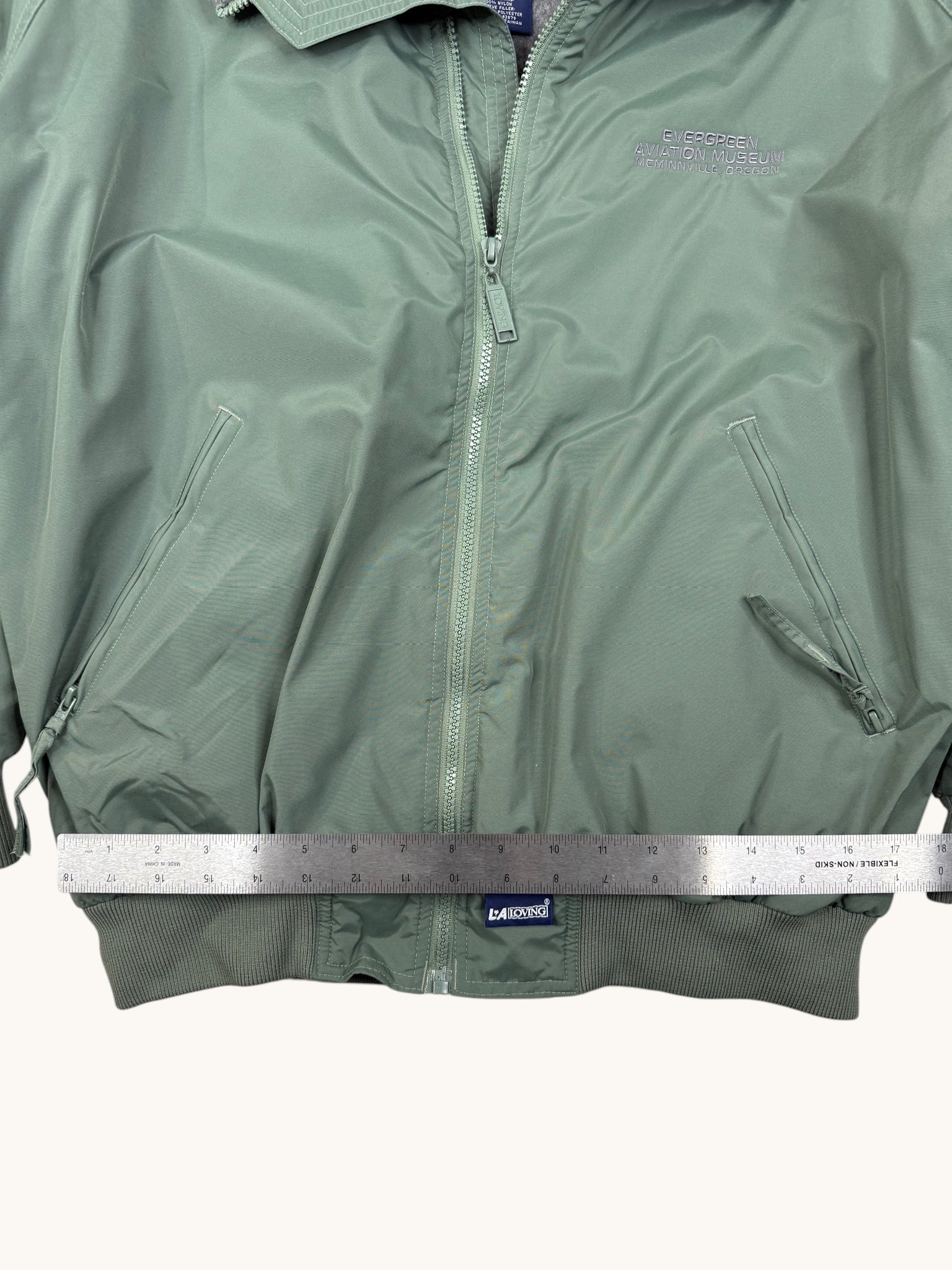 90s LA Loving Green Bomber Jacket - L