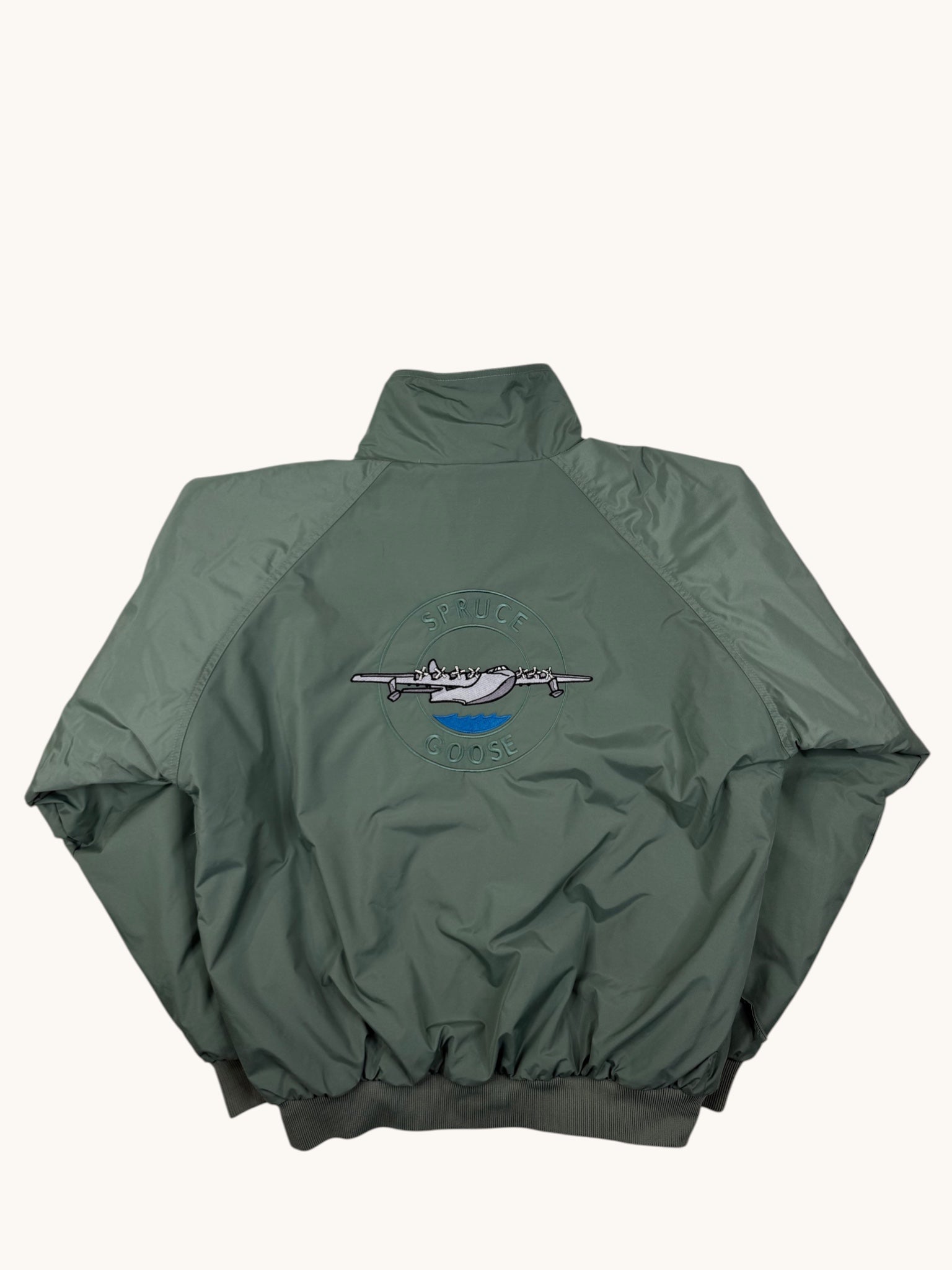 90s LA Loving Green Bomber Jacket - L