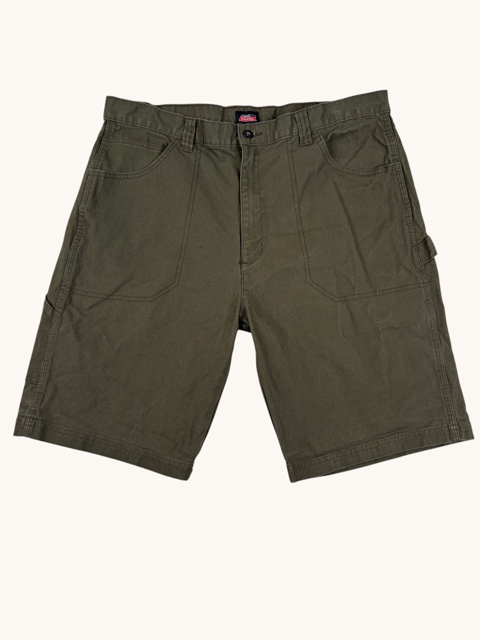 90s Dickies Green Cargo Shorts - 38