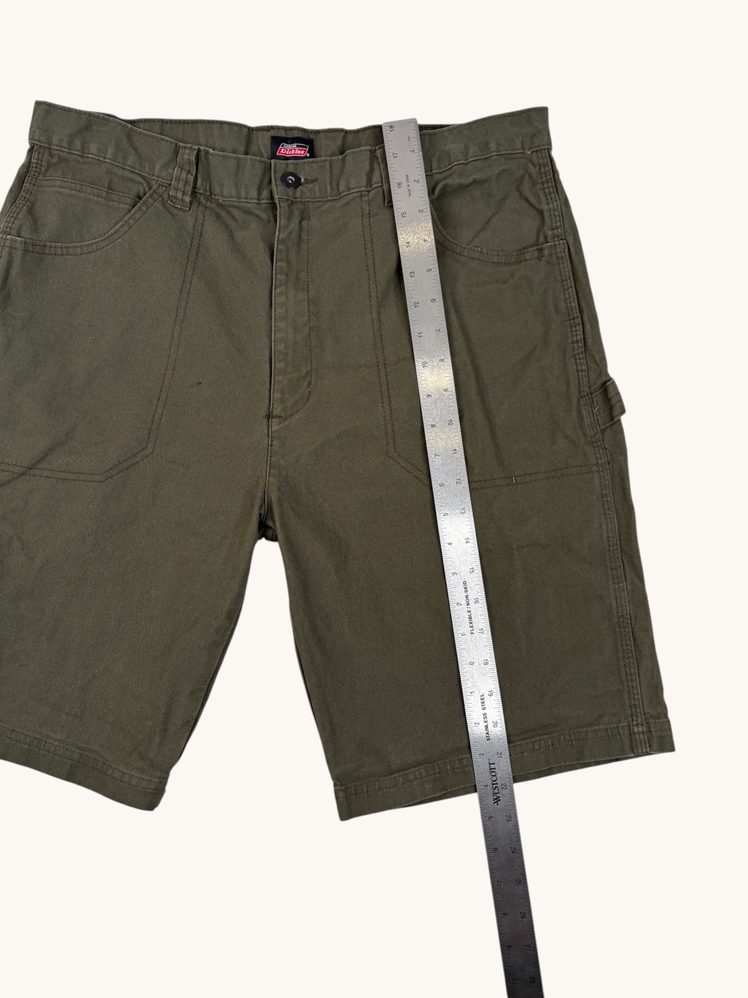 90s Dickies Green Cargo Shorts - 38
