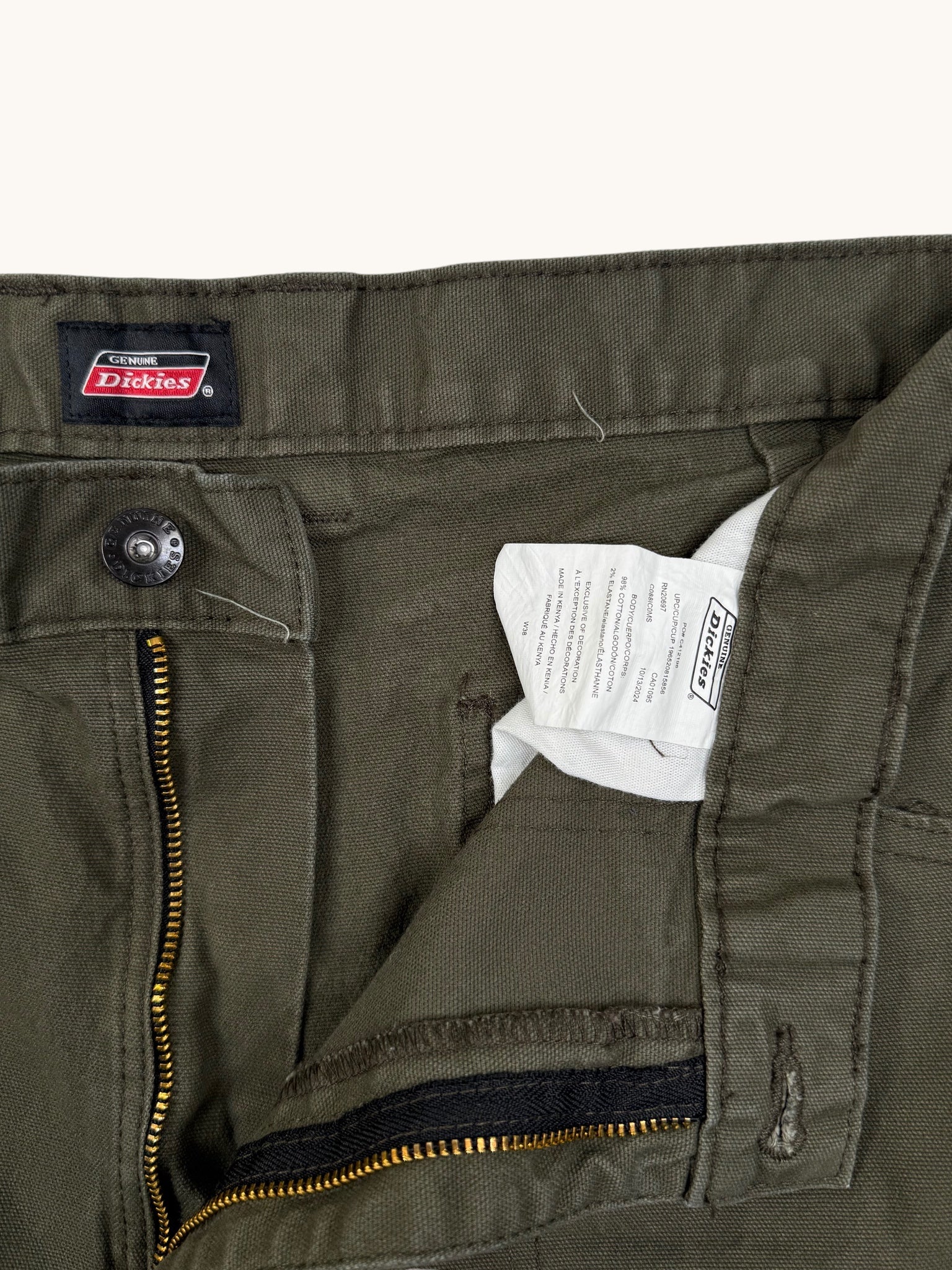90s Dickies Green Cargo Shorts - 38