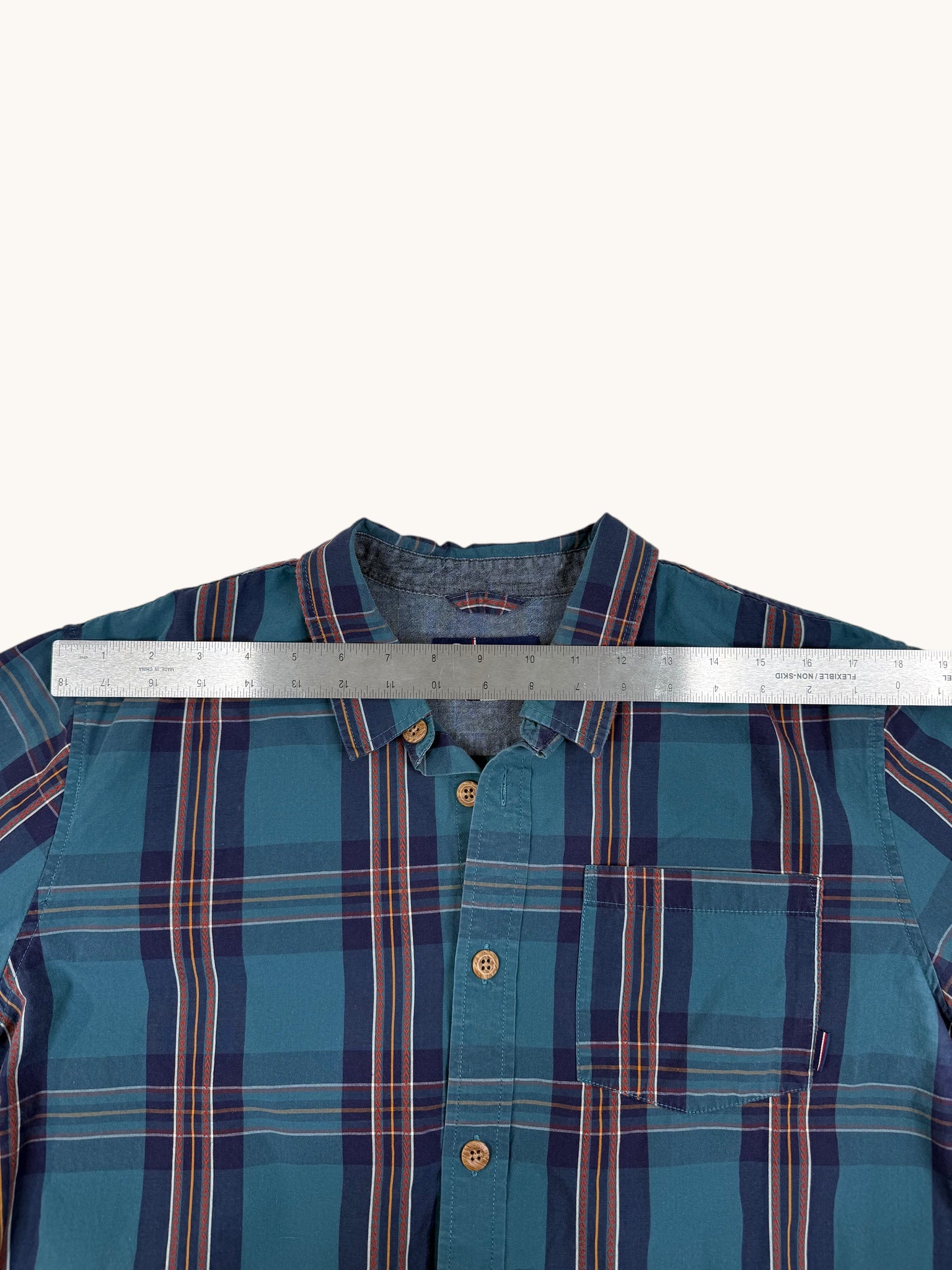 90s Oneil Green Plaid Button Up Shirt - L