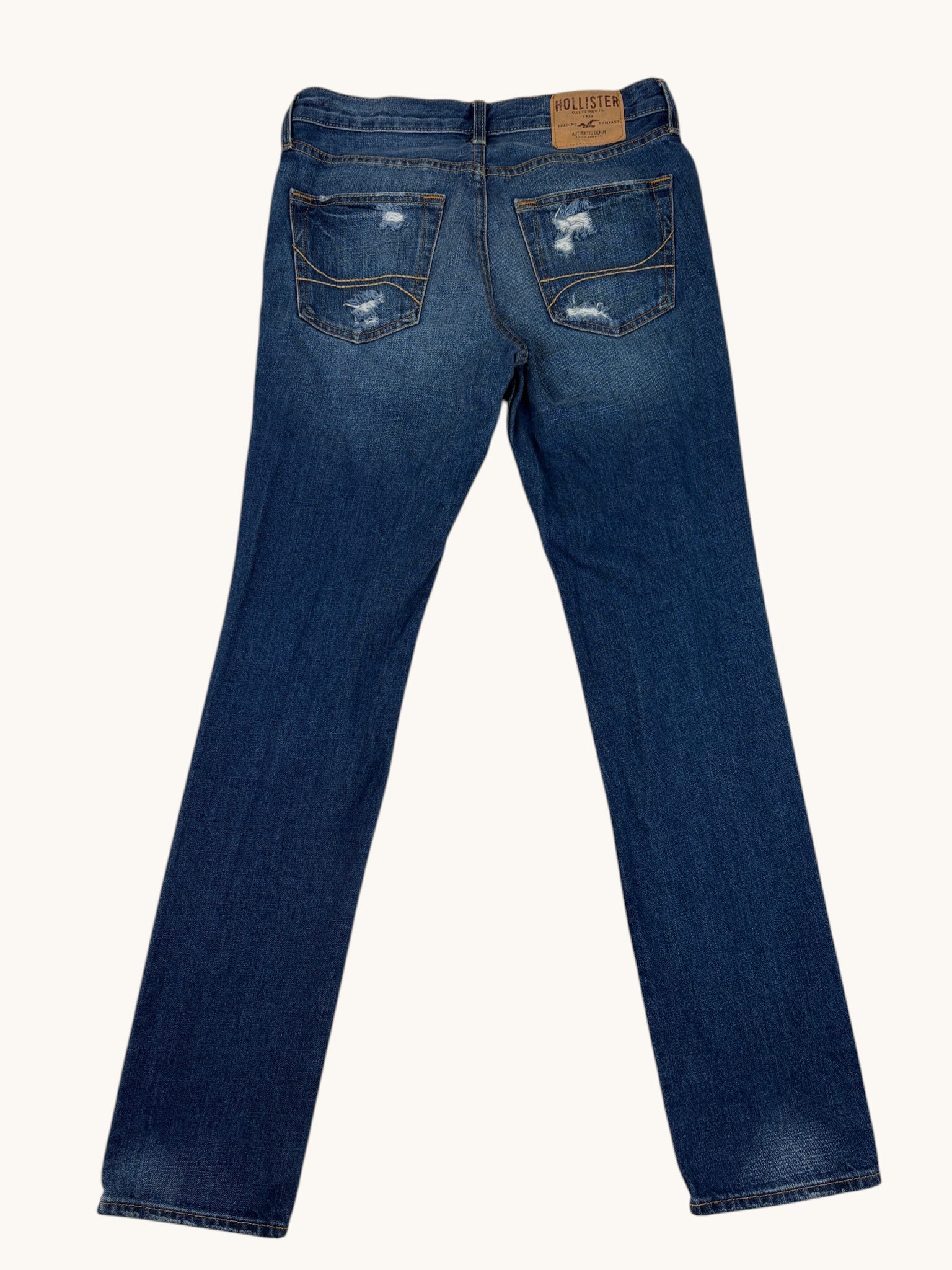 00s Hollister Destroyed Blue Denim Jeans - 30x32