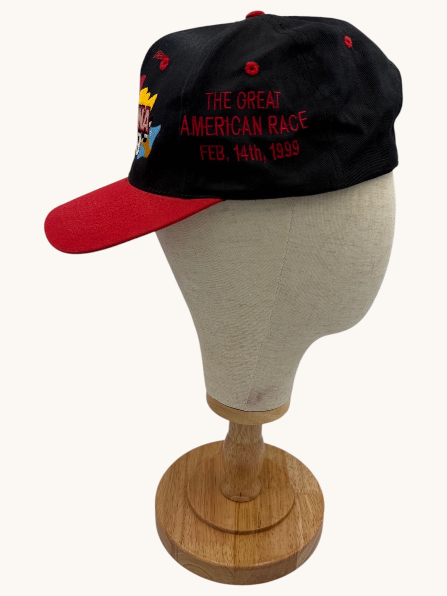 90s KC Daytona 500 Black Red Snapback