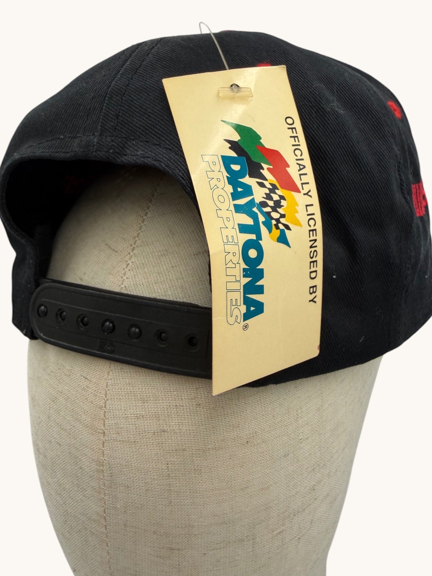 90s KC Daytona 500 Black Red Snapback