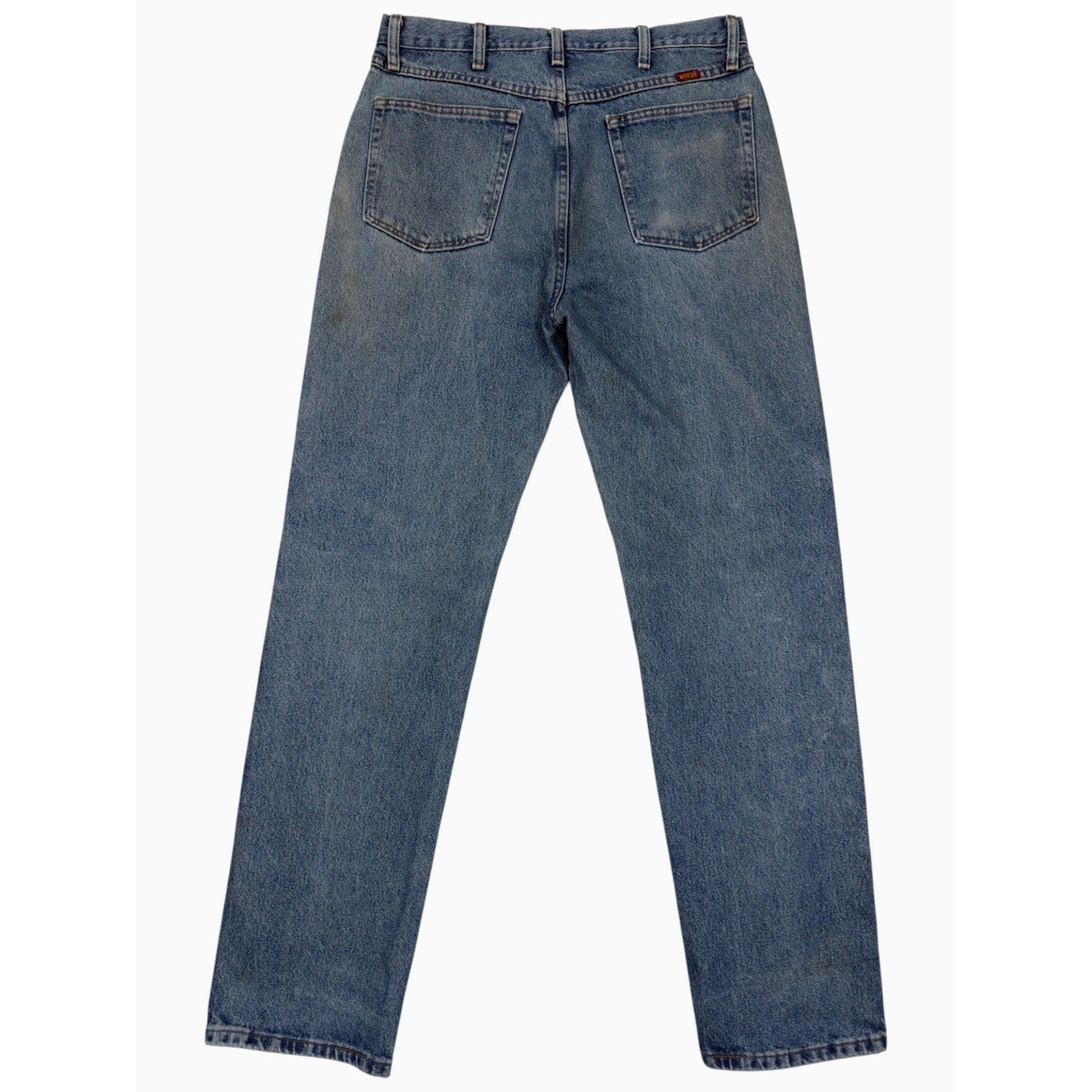 Rustler Mens Regular Fit Straight Leg Denim Jeans Blue Wash 34x34 87619SW