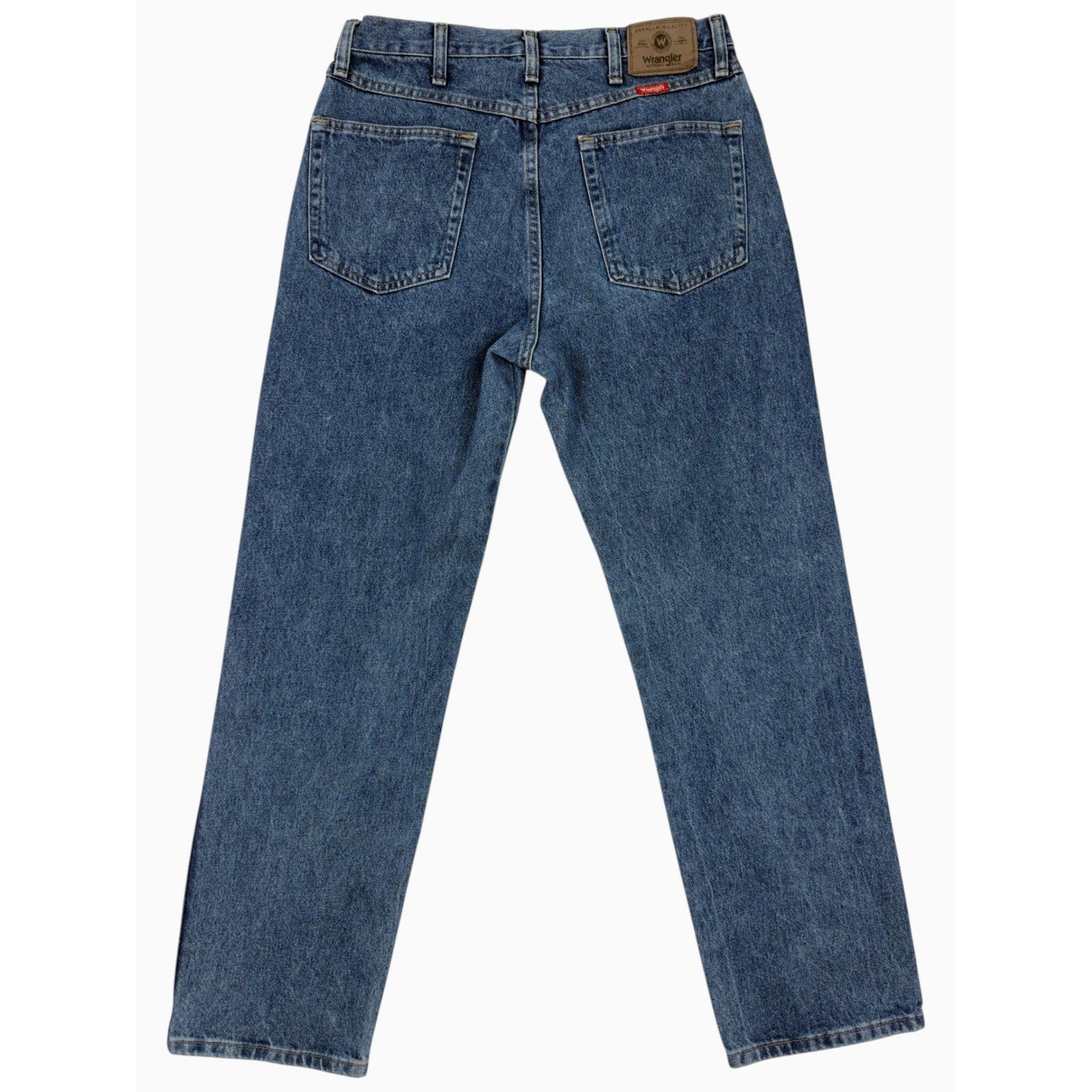 Wrangler Authentics Mens Regular Fit Jeans 34x30 Blue Denim 96501DS Straight Leg