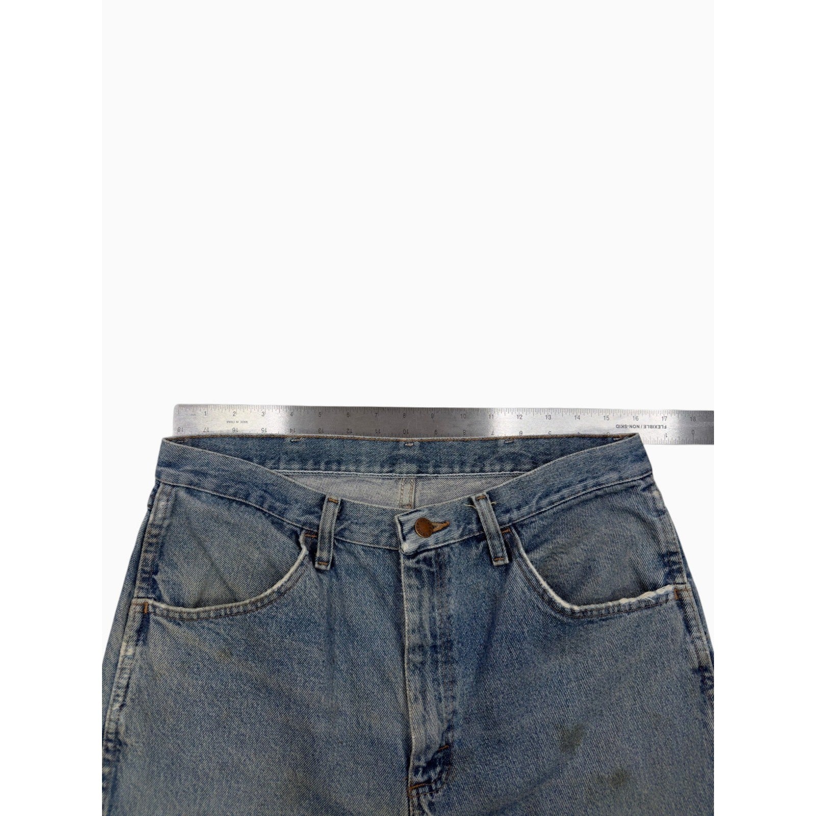 Rustler Mens Regular Fit Straight Leg Denim Jeans Blue Wash 34x34 87619SW