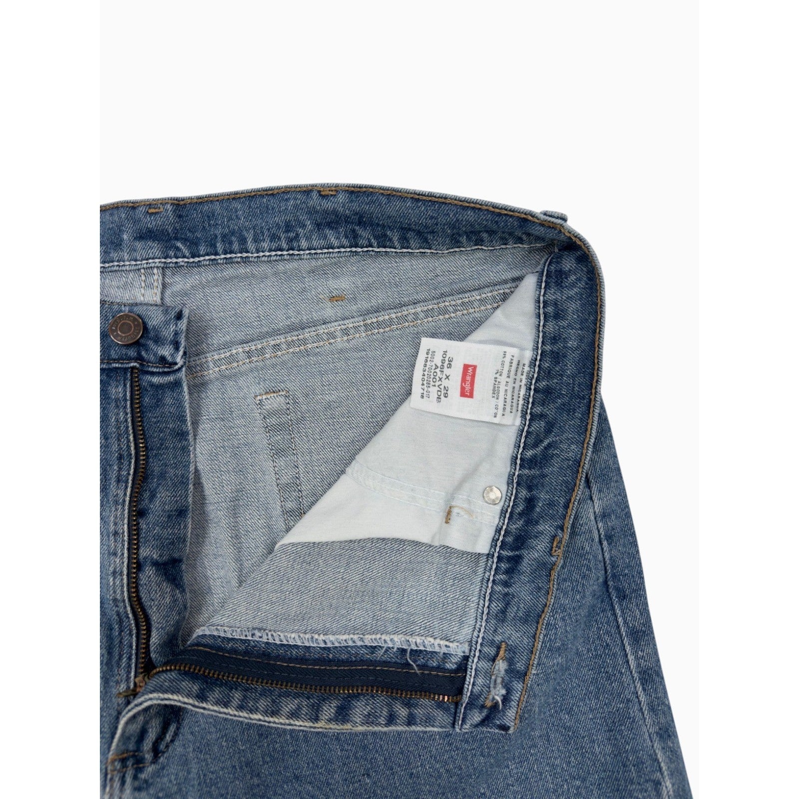 Wrangler Five Star Premium Denim Jeans Mens 36x29 Blue Straight Leg 1096FXVDE