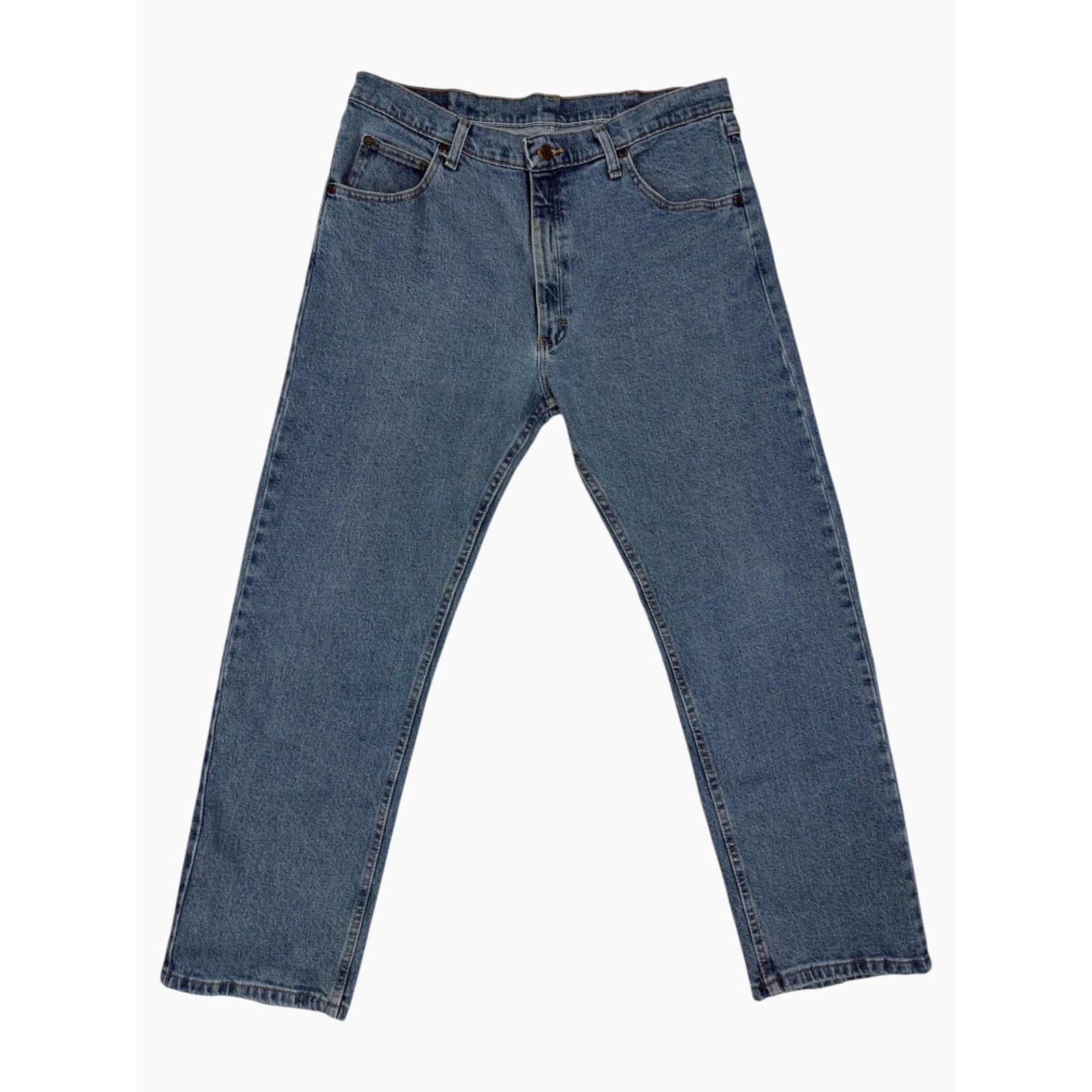 Wrangler Five Star Premium Denim Jeans Mens 36x29 Blue Straight Leg 1096FXVDE