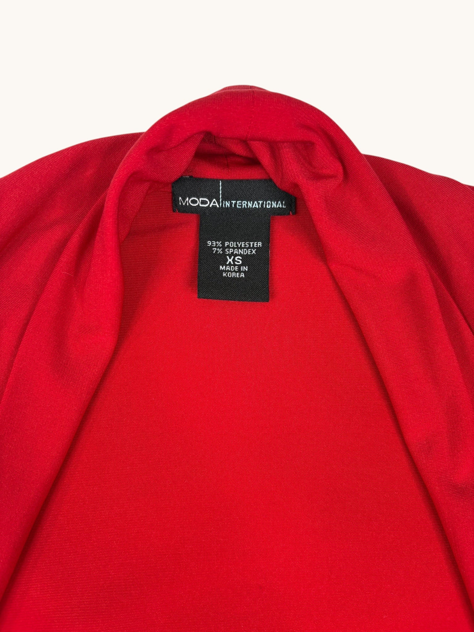 90s Moda International Red Bodycon Midi Dress - XS
