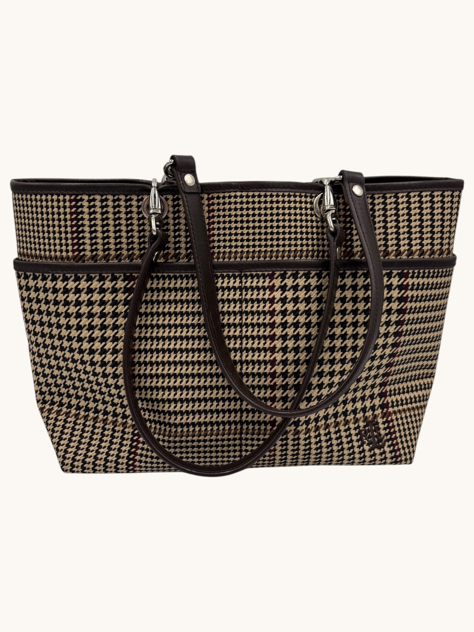 90s Ralph Lauren Plaid Tote Bag