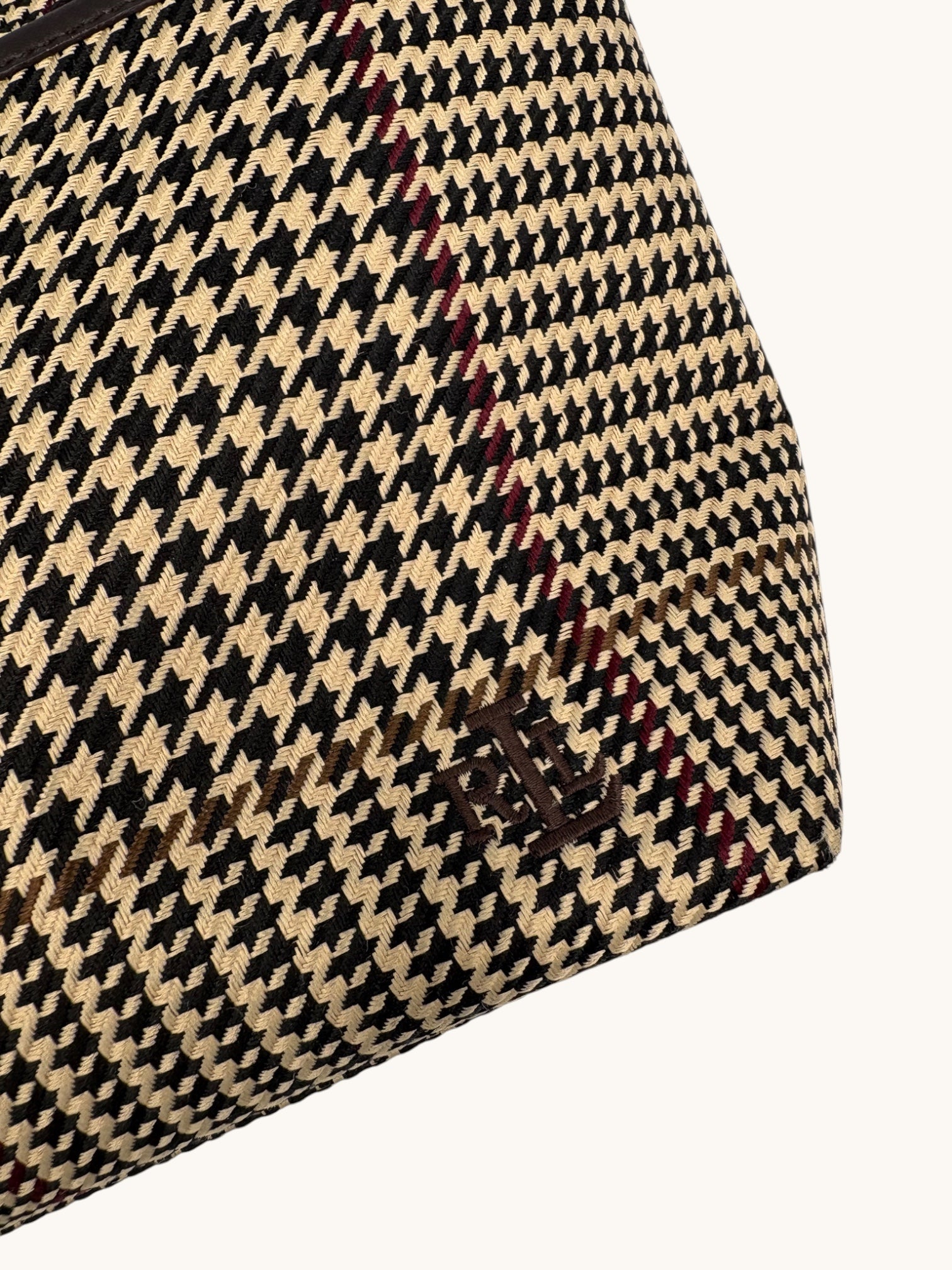 90s Ralph Lauren Plaid Tote Bag