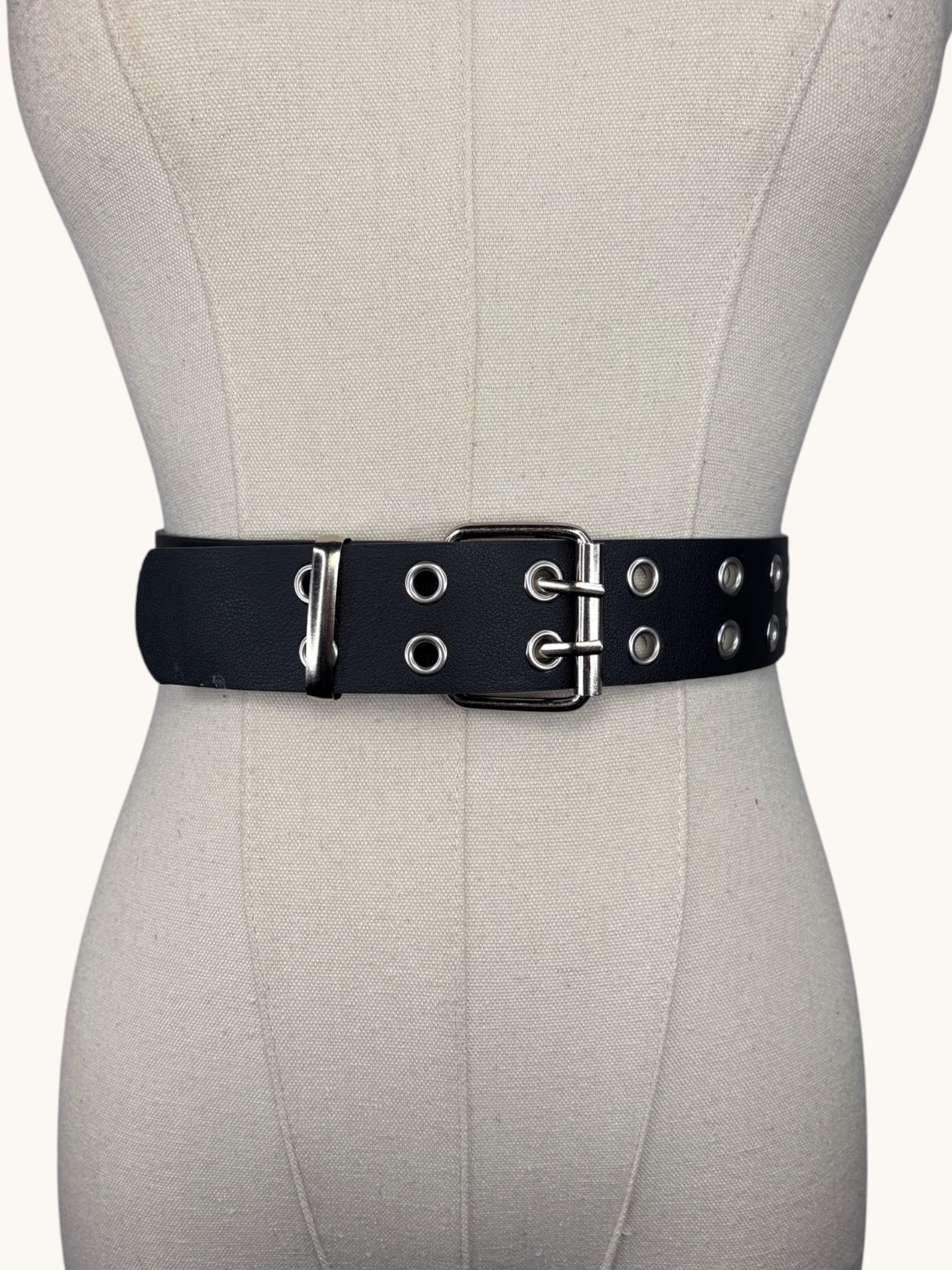 00s Black Grommet Belt
