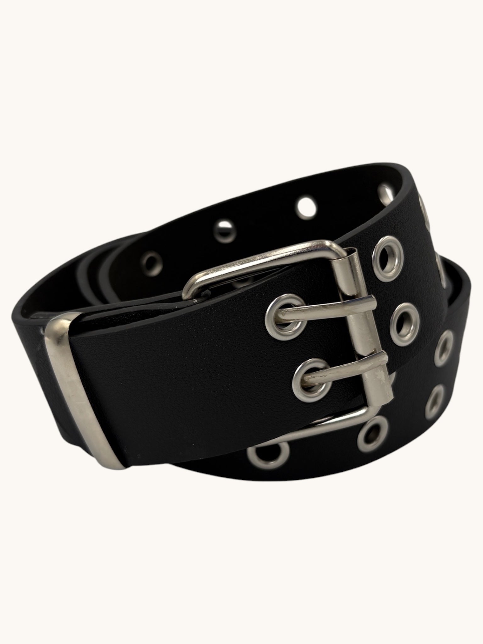 00s Black Grommet Belt
