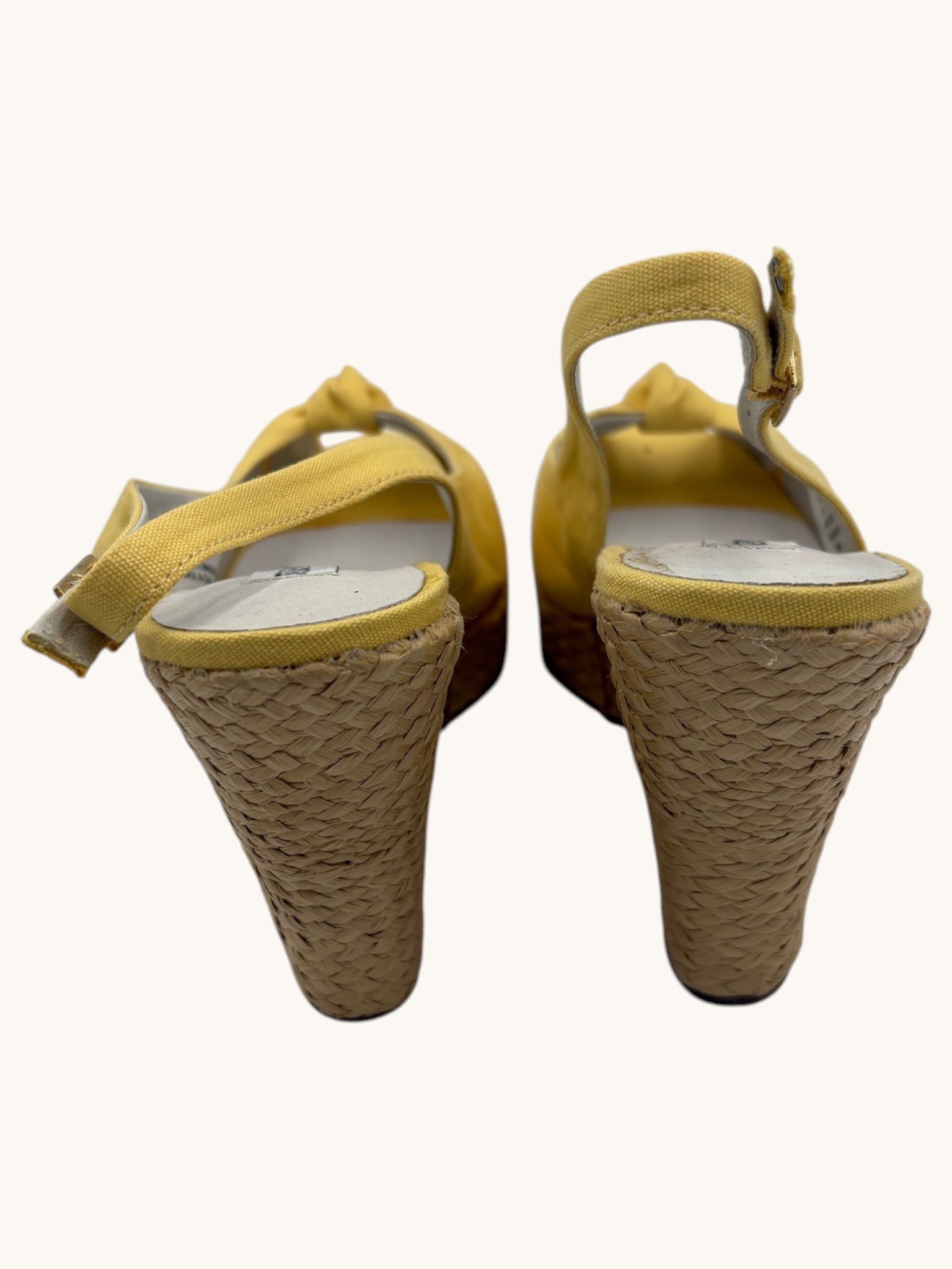 00s Steve Madden Yellow Wedge Sandals - 6 W