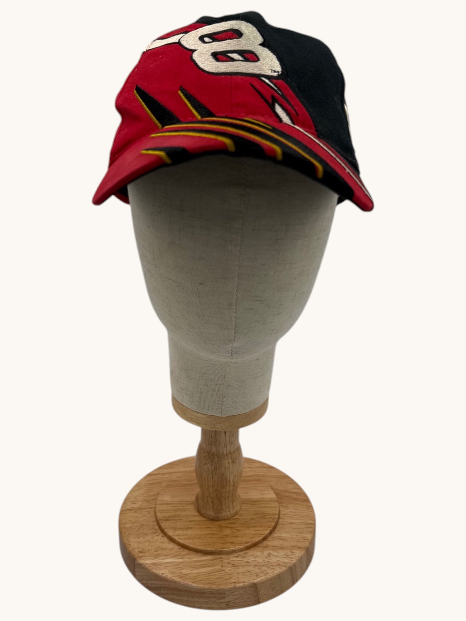 90s Chase Authentics Red Black Bud Dale Earnhardt Jr #8 Adjustable Cap