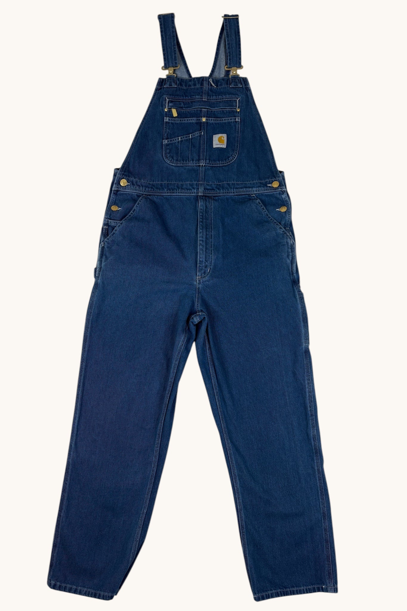 90s Carhartt Denim Overalls - 34x32