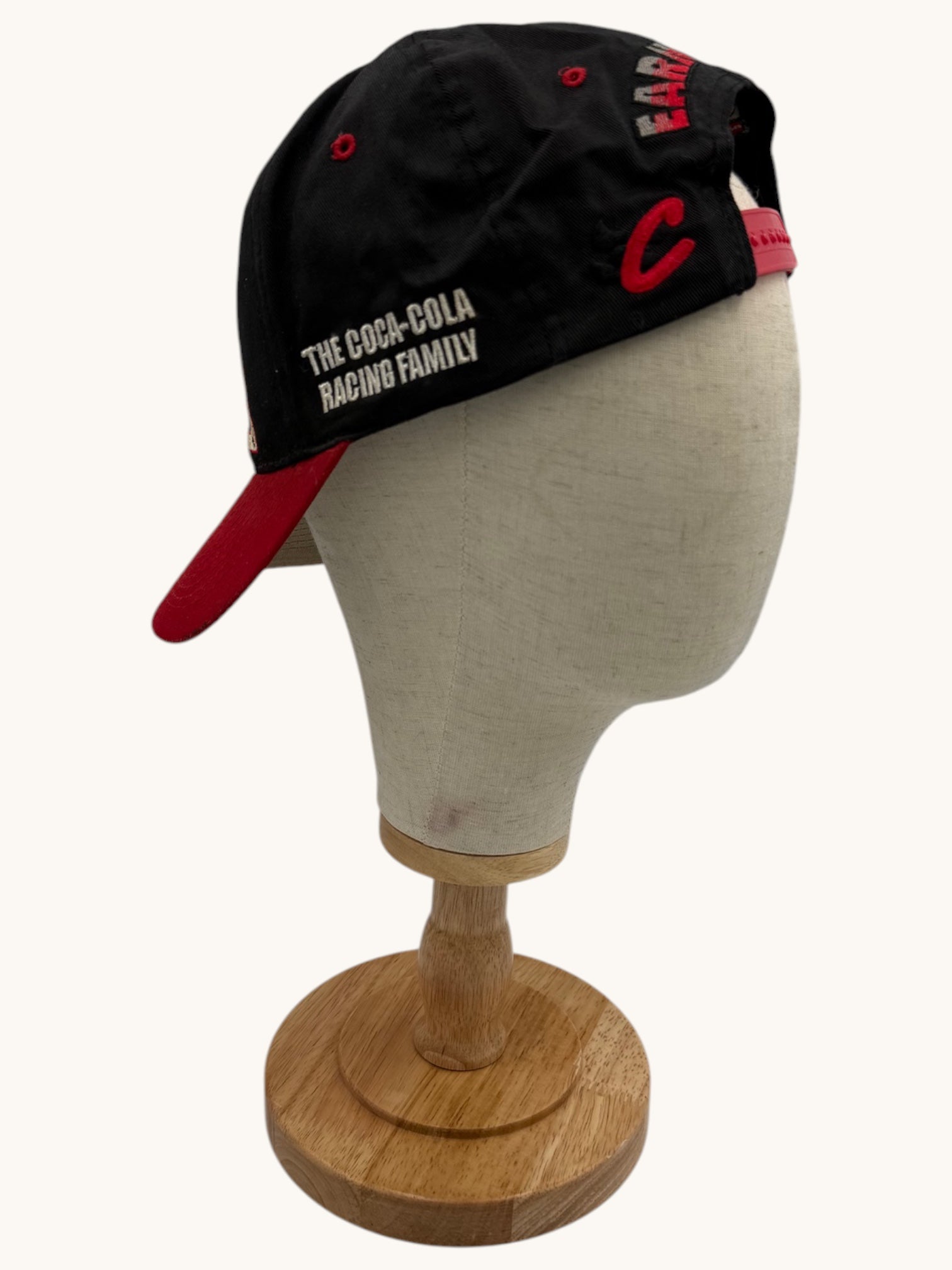 90s Chase Authentics Red Black Coca Cola Dale Earnhardt Sr #3 Snapback