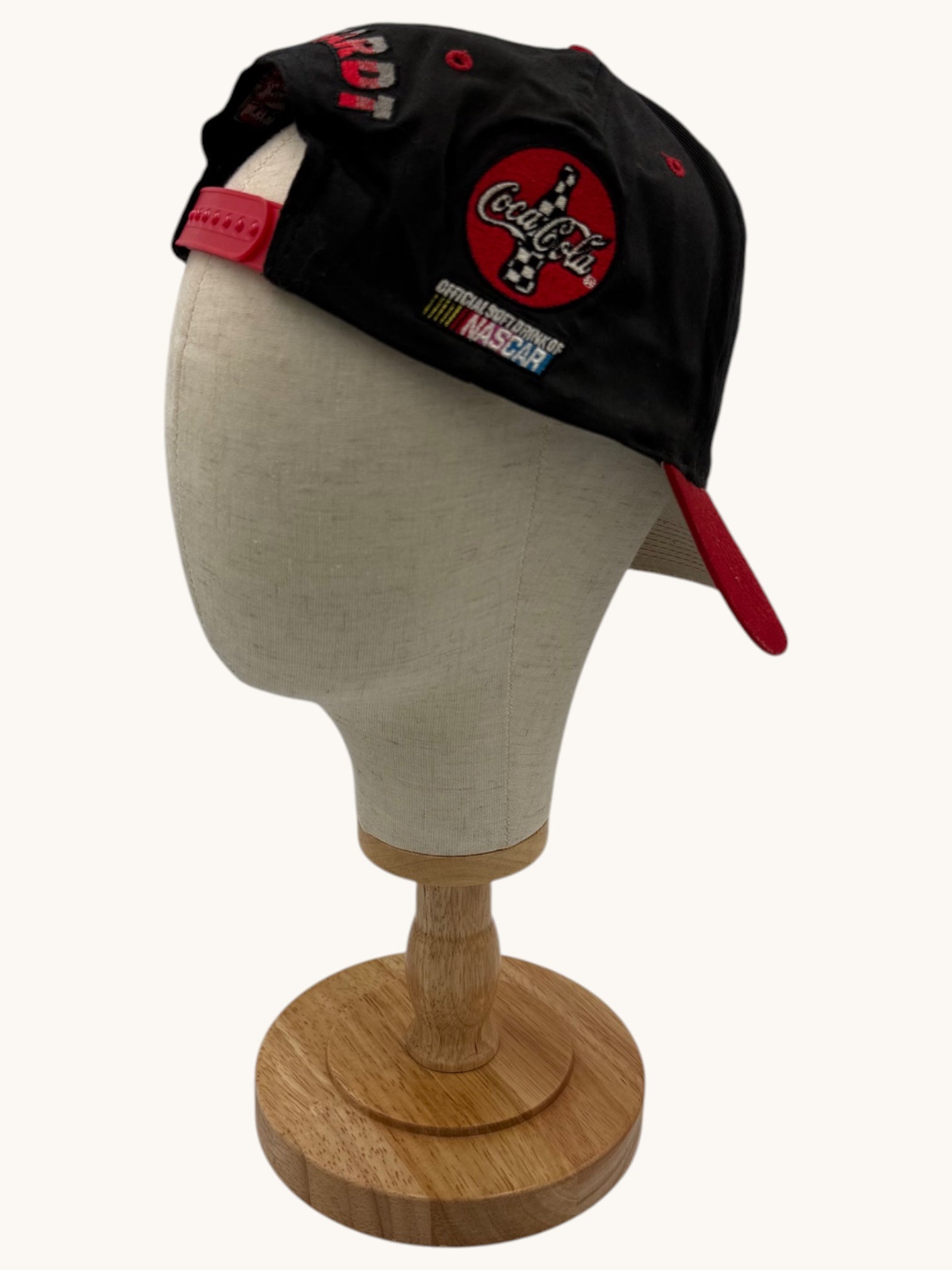 90s Chase Authentics Red Black Coca Cola Dale Earnhardt Sr #3 Snapback