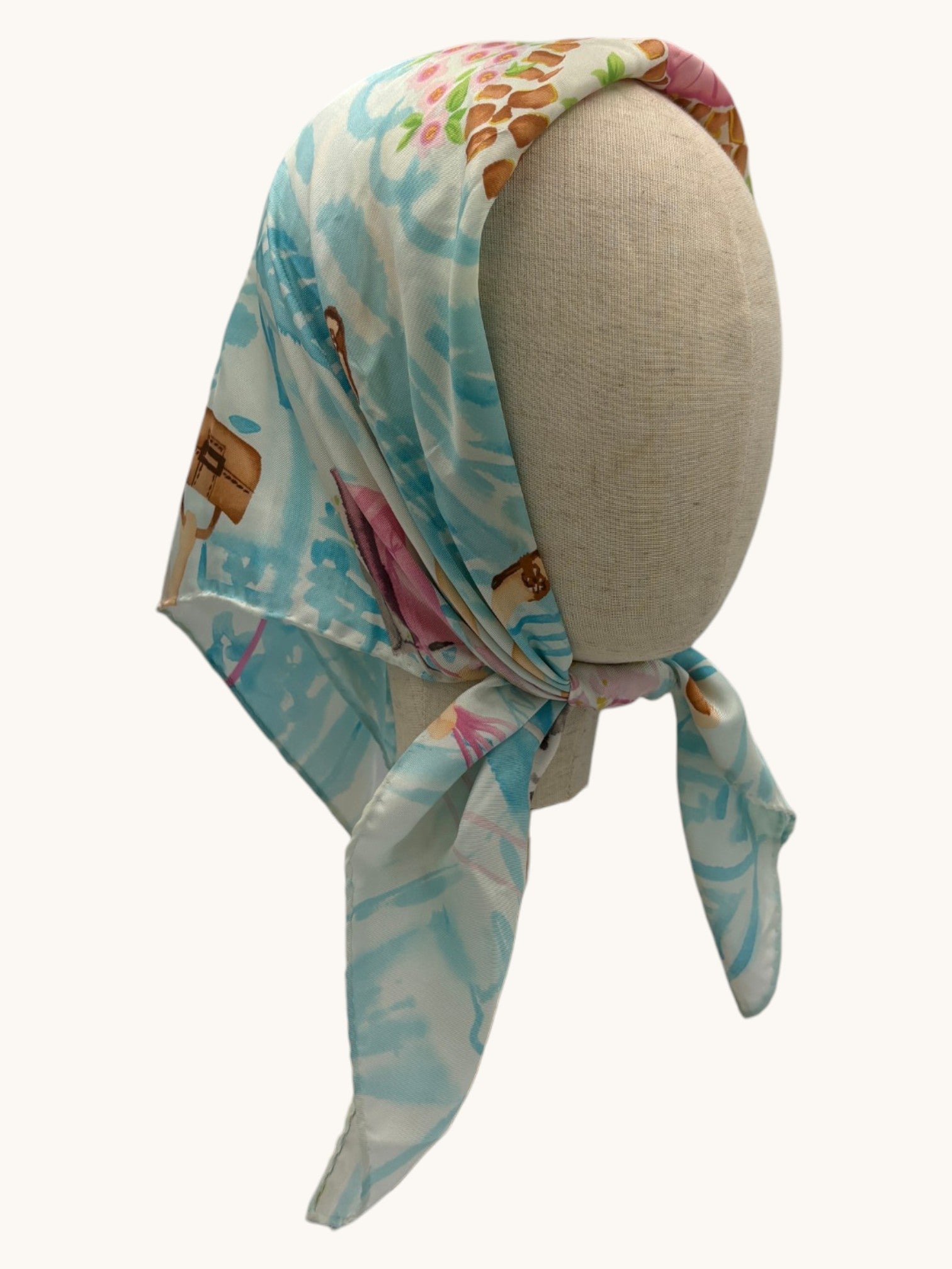 90s Talbots Blue Scarf