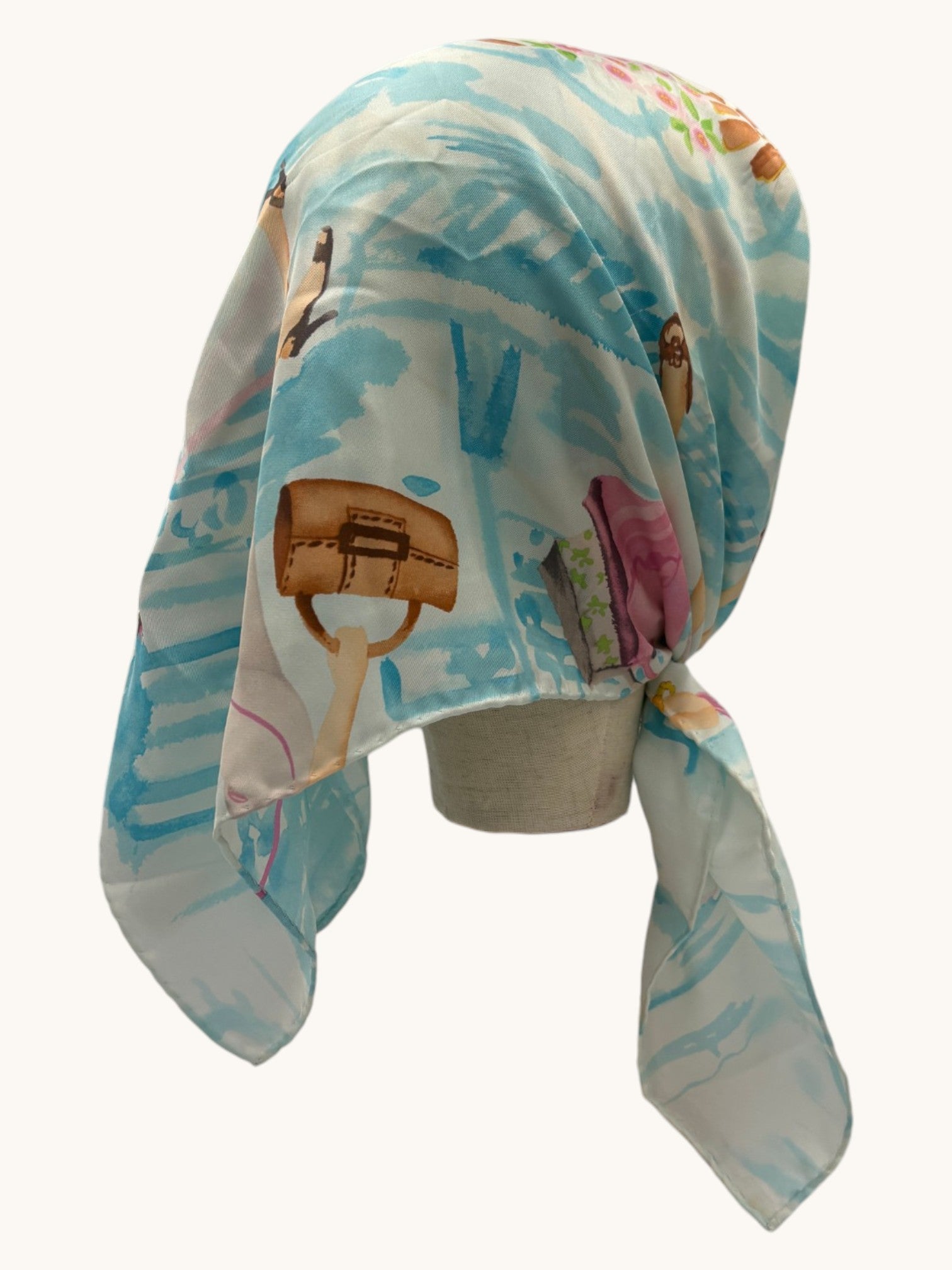 90s Talbots Blue Scarf