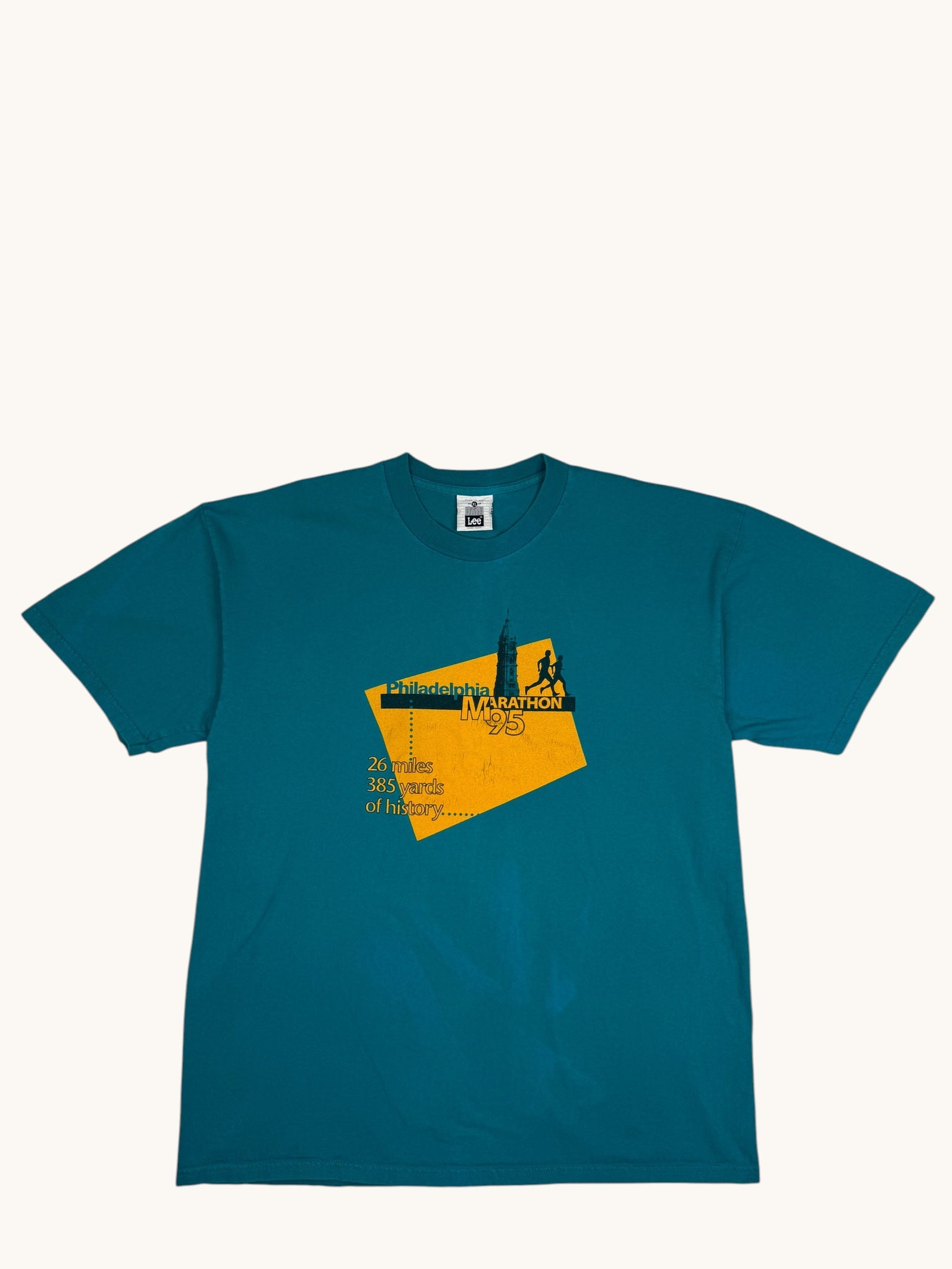 90s Lee Blue Philadelphia Marathon Tee - XL