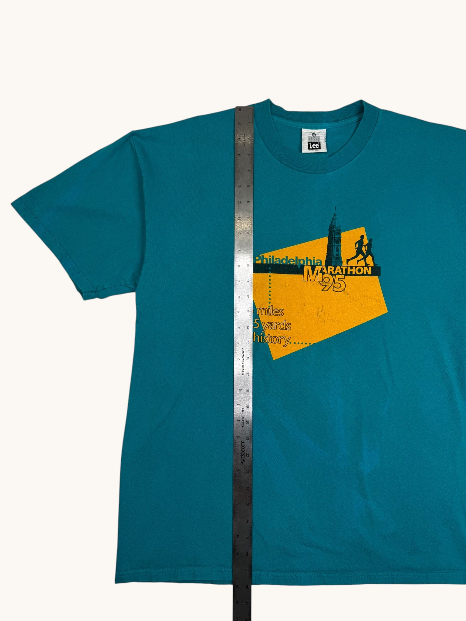 90s Lee Blue Philadelphia Marathon Tee - XL