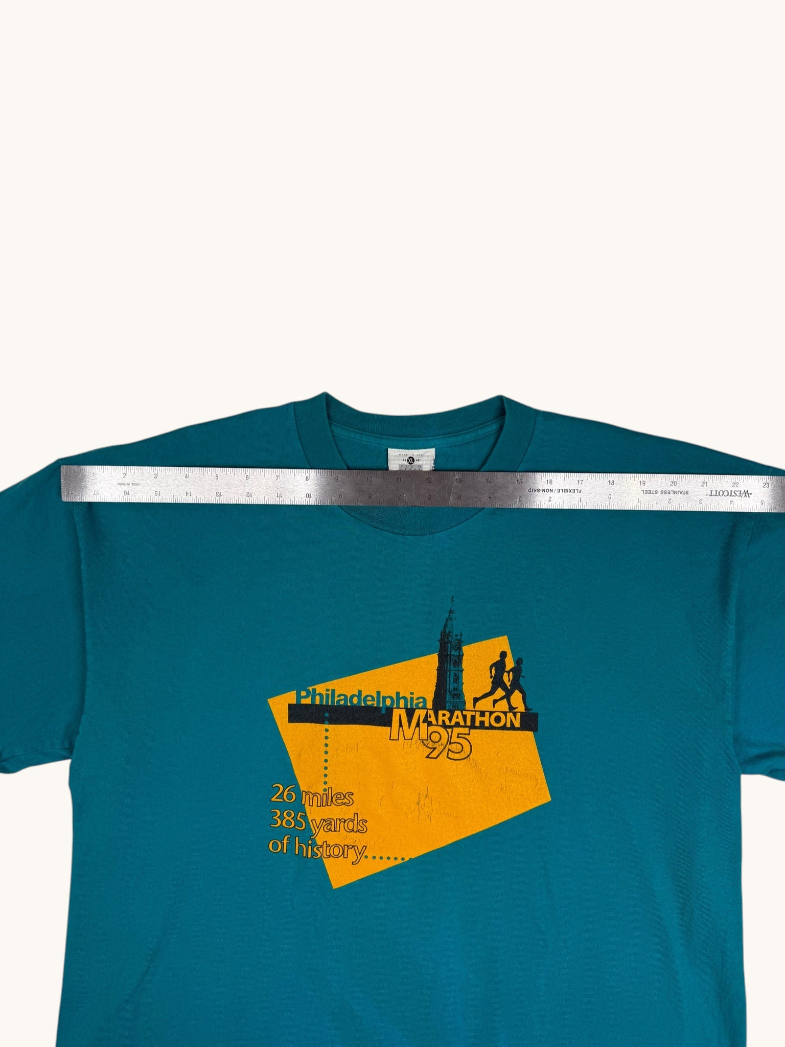 90s Lee Blue Philadelphia Marathon Tee - XL