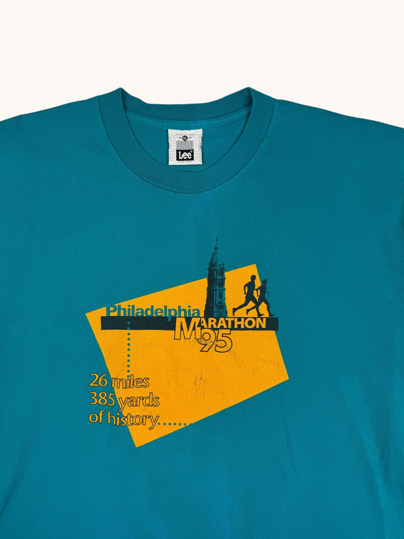 90s Lee Blue Philadelphia Marathon Tee - XL