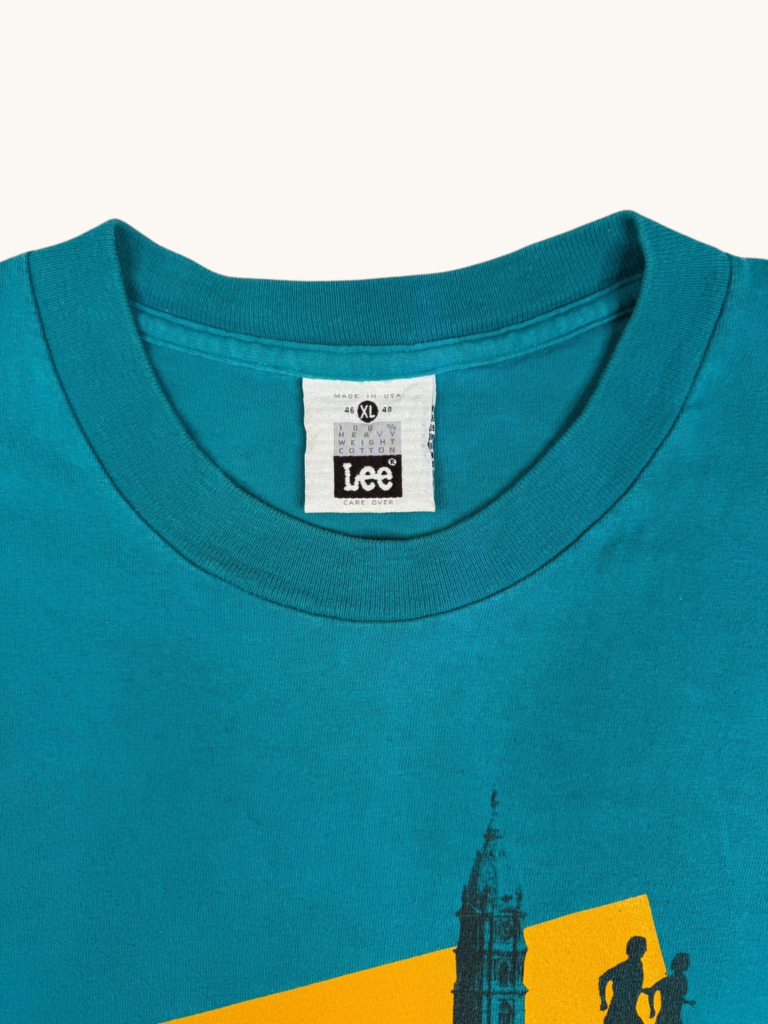 90s Lee Blue Philadelphia Marathon Tee - XL