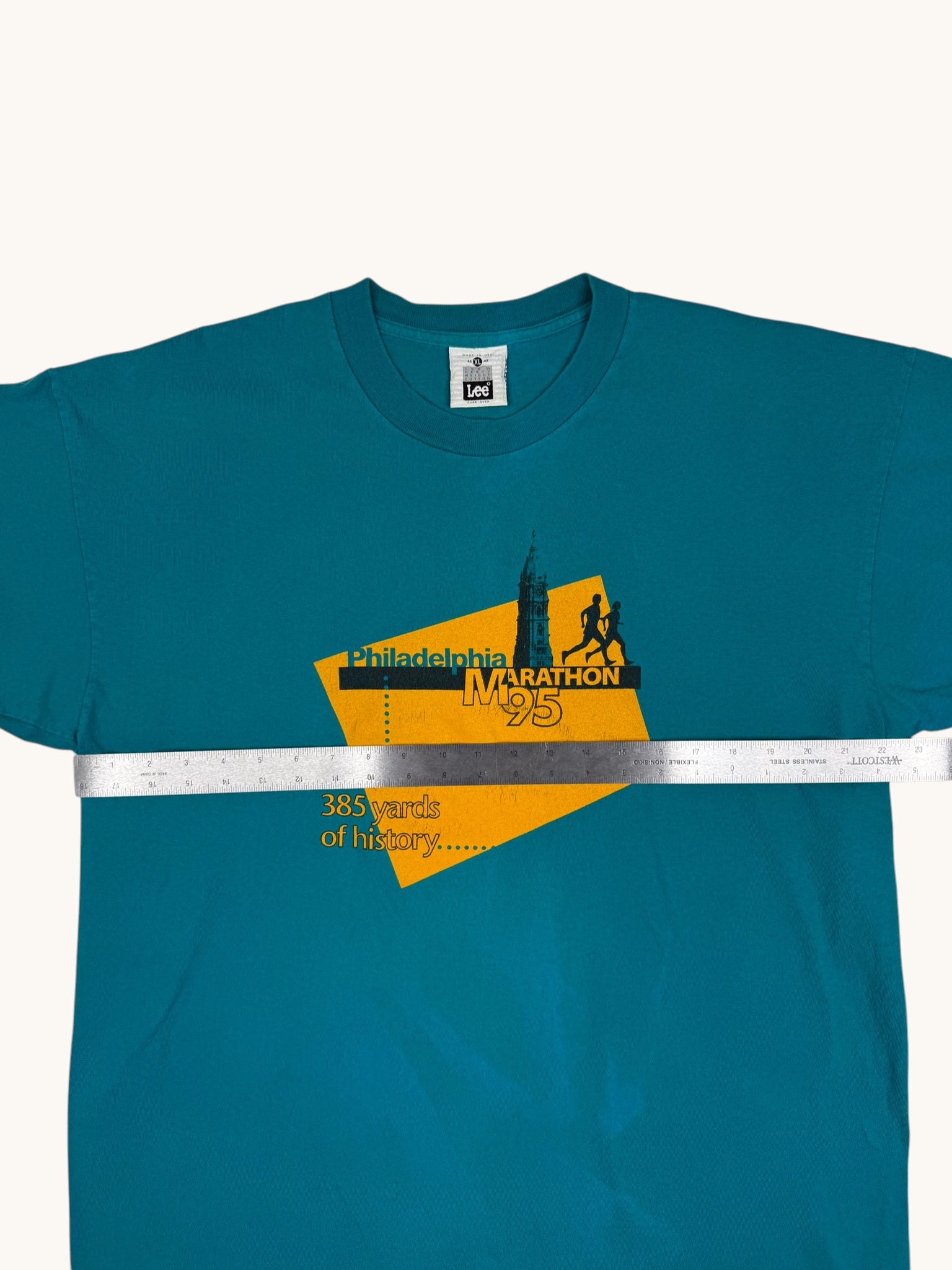 90s Lee Blue Philadelphia Marathon Tee - XL