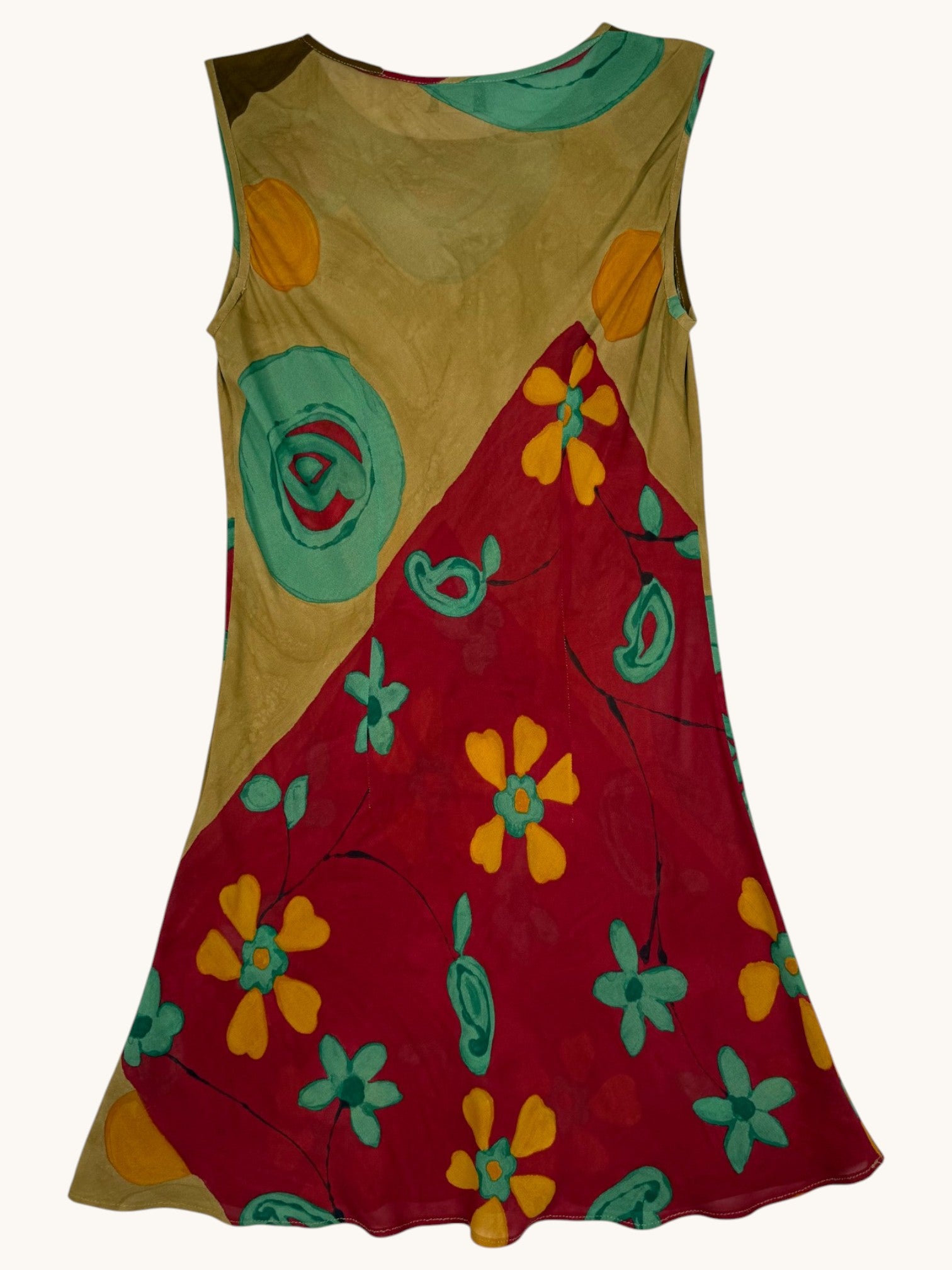 80s Henri Bendel Multicolor Floral Dress - S