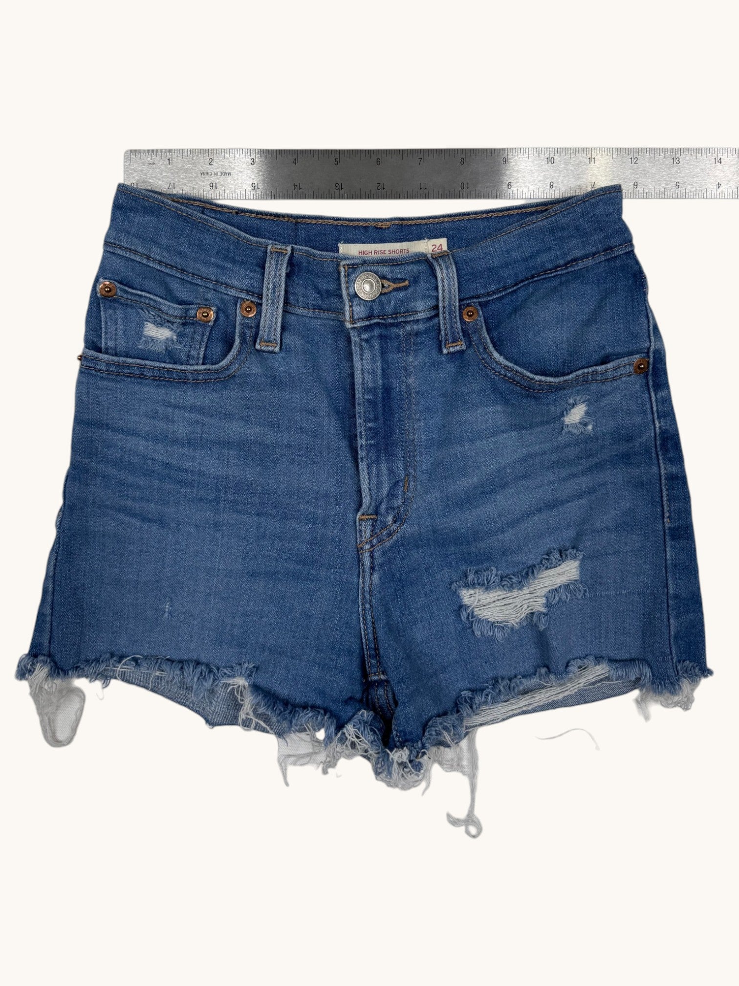 Levi's Blue Denim Shorts - 24