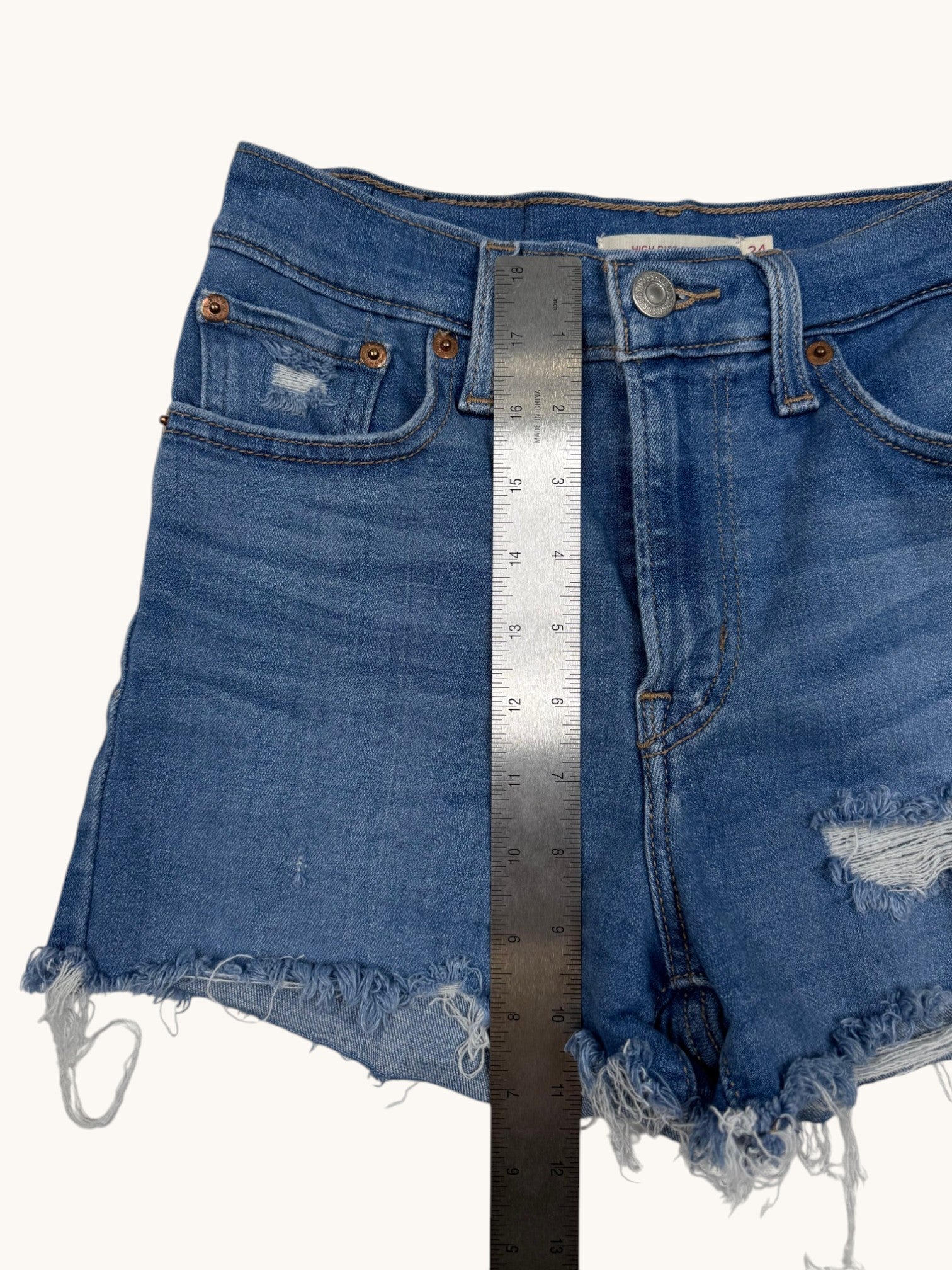 Levi's Blue Denim Shorts - 24