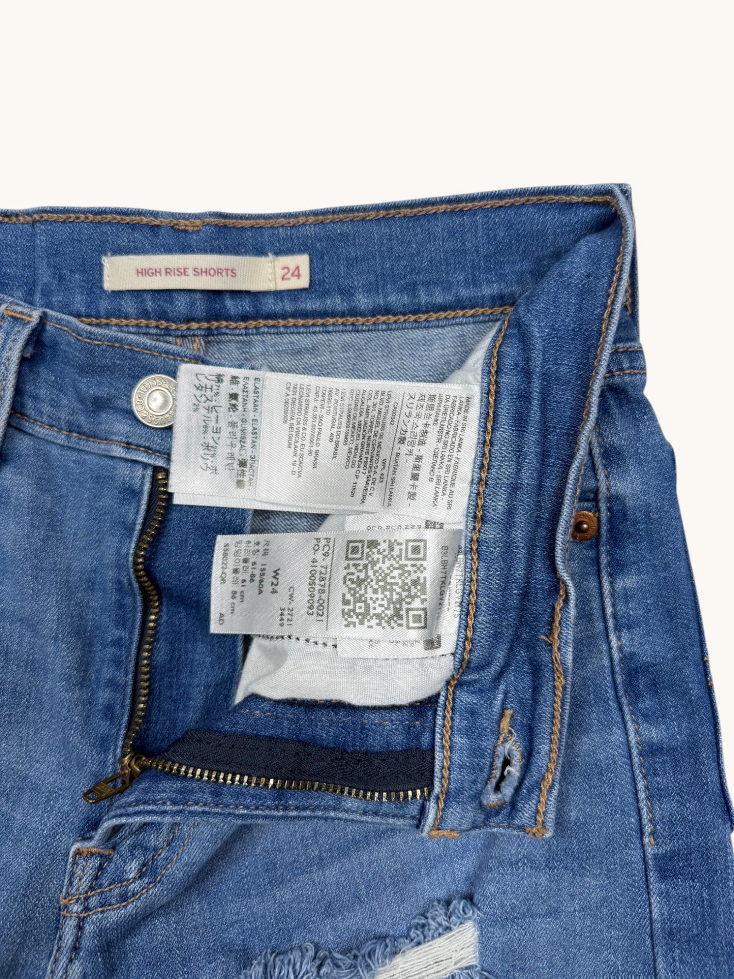 Levi's Blue Denim Shorts - 24