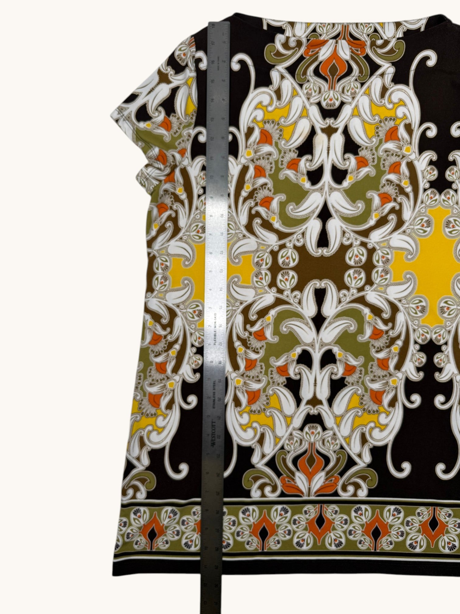 90s Rafaella Multicolor Patterned Tunic - L