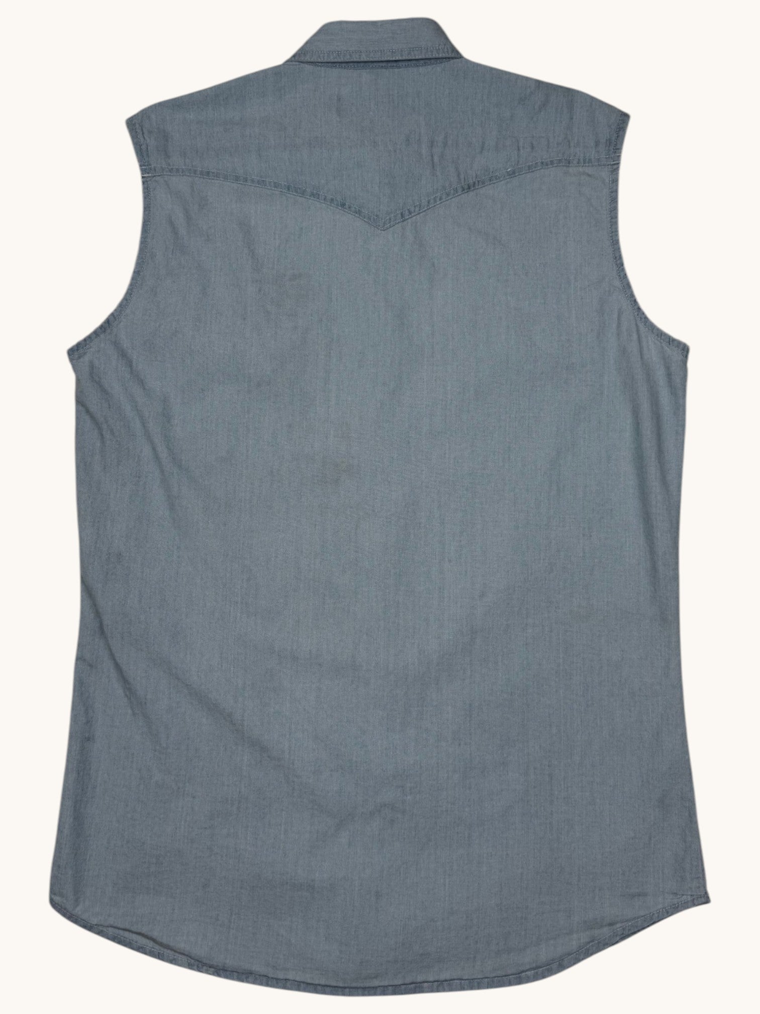 90s Canyon Guide Outfitters Blue Denim Vest - M