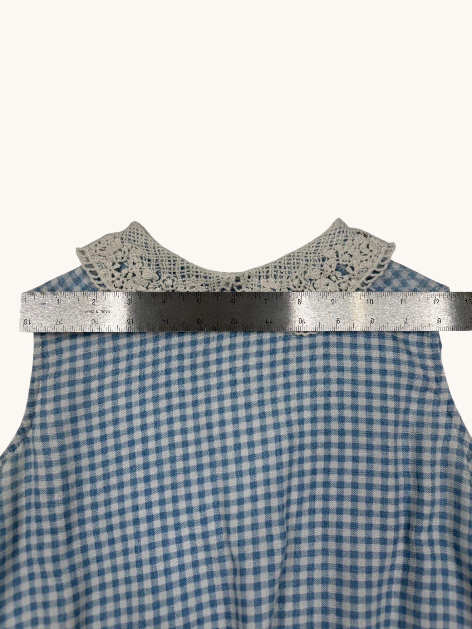 90s ESP Blue Plaid Top - S