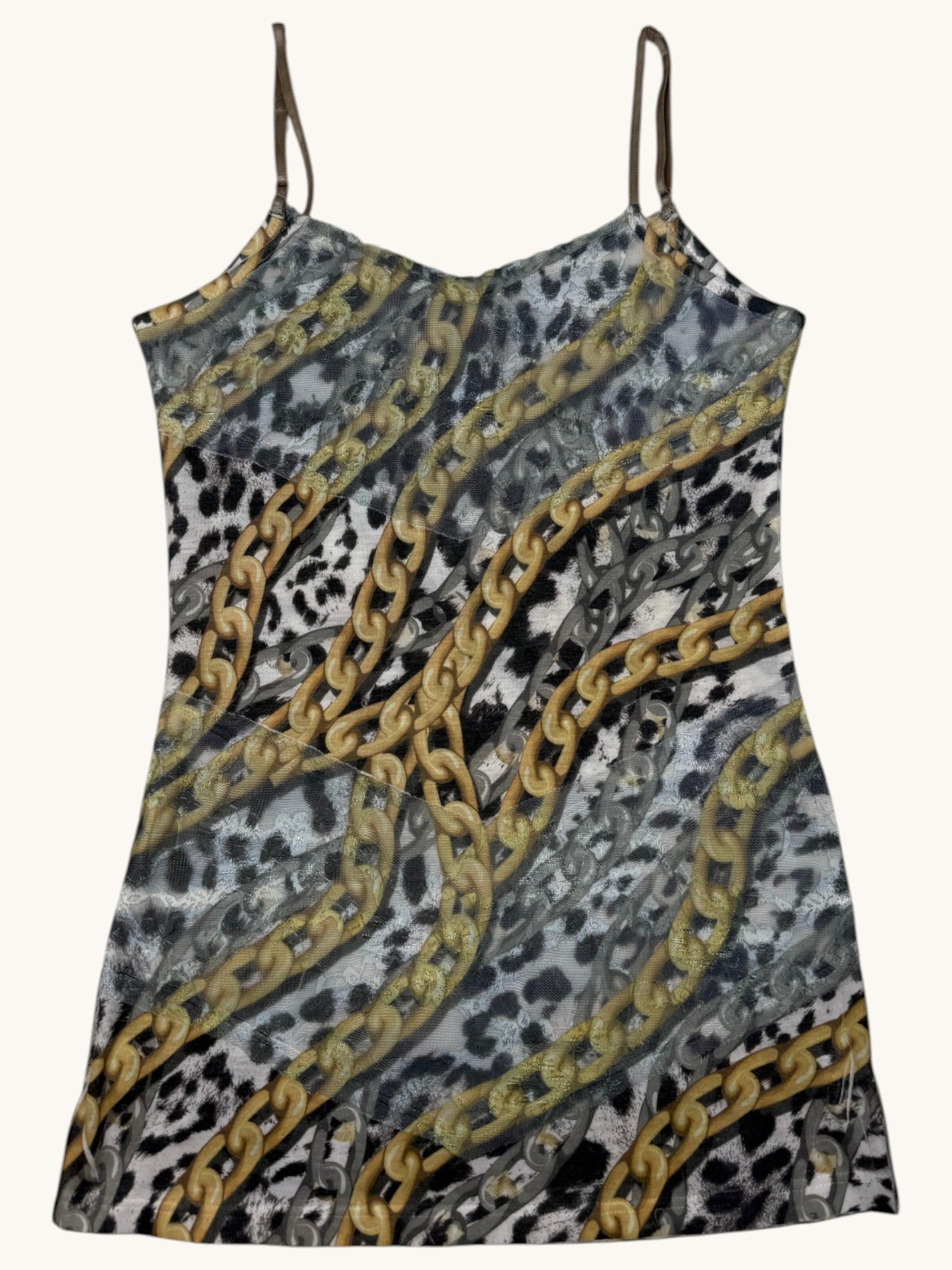 90s Cache Chain Print Tank - XS