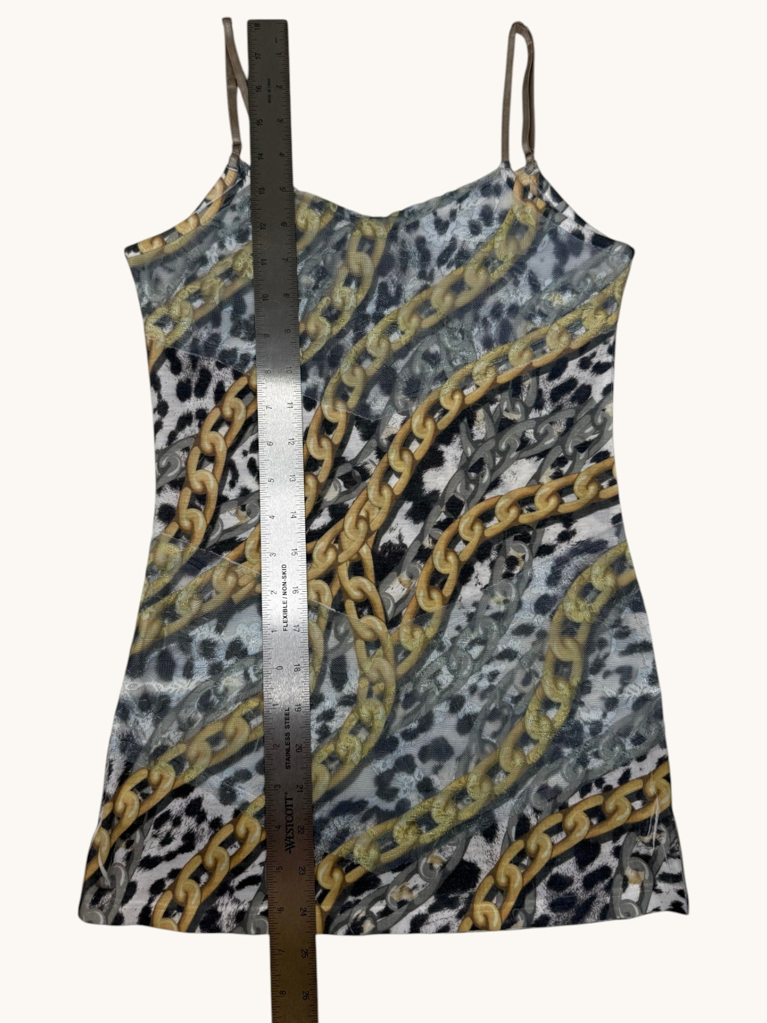 90s Cache Chain Print Tank - XS