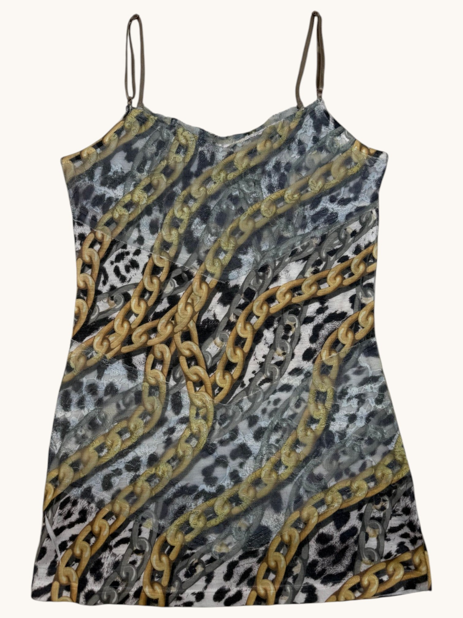 90s Cache Chain Print Tank - XS